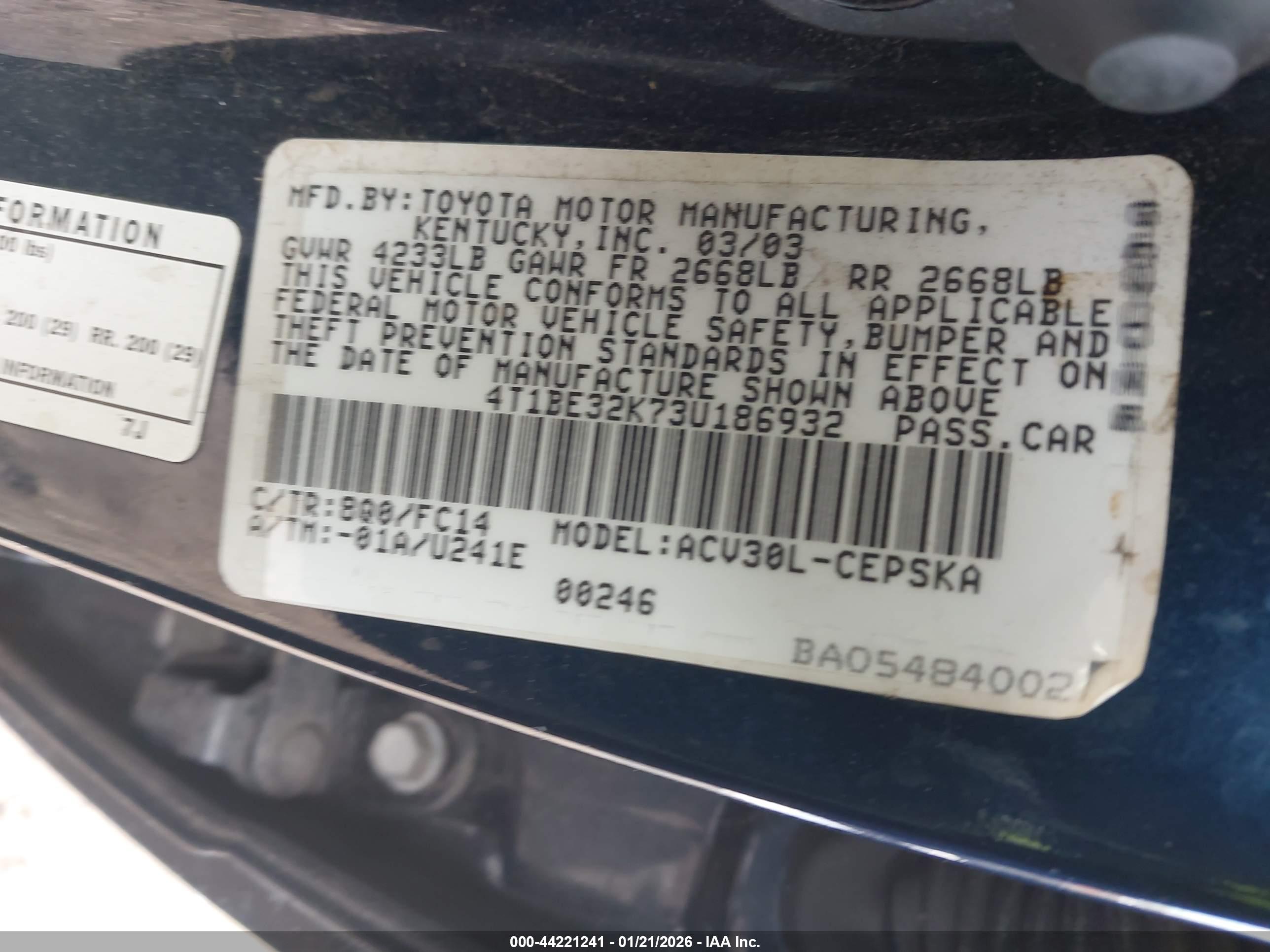 TOYOTA CAMRY image 9