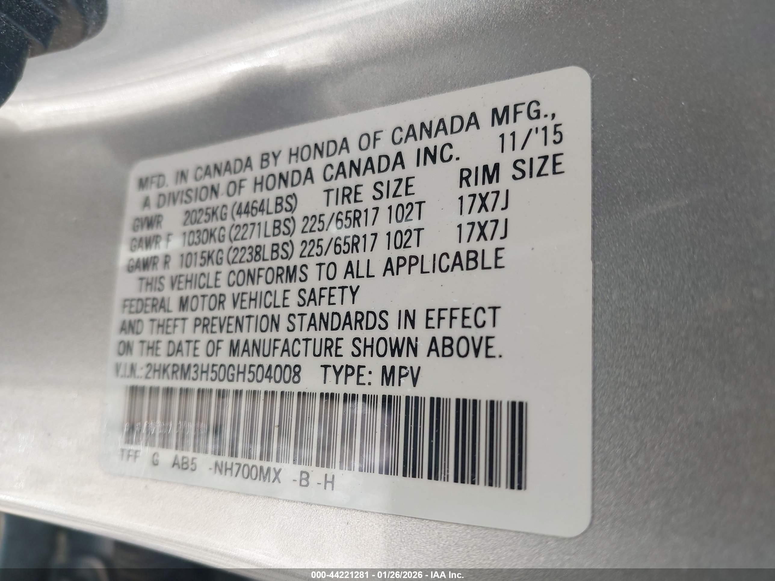 HONDA CR-V image 9