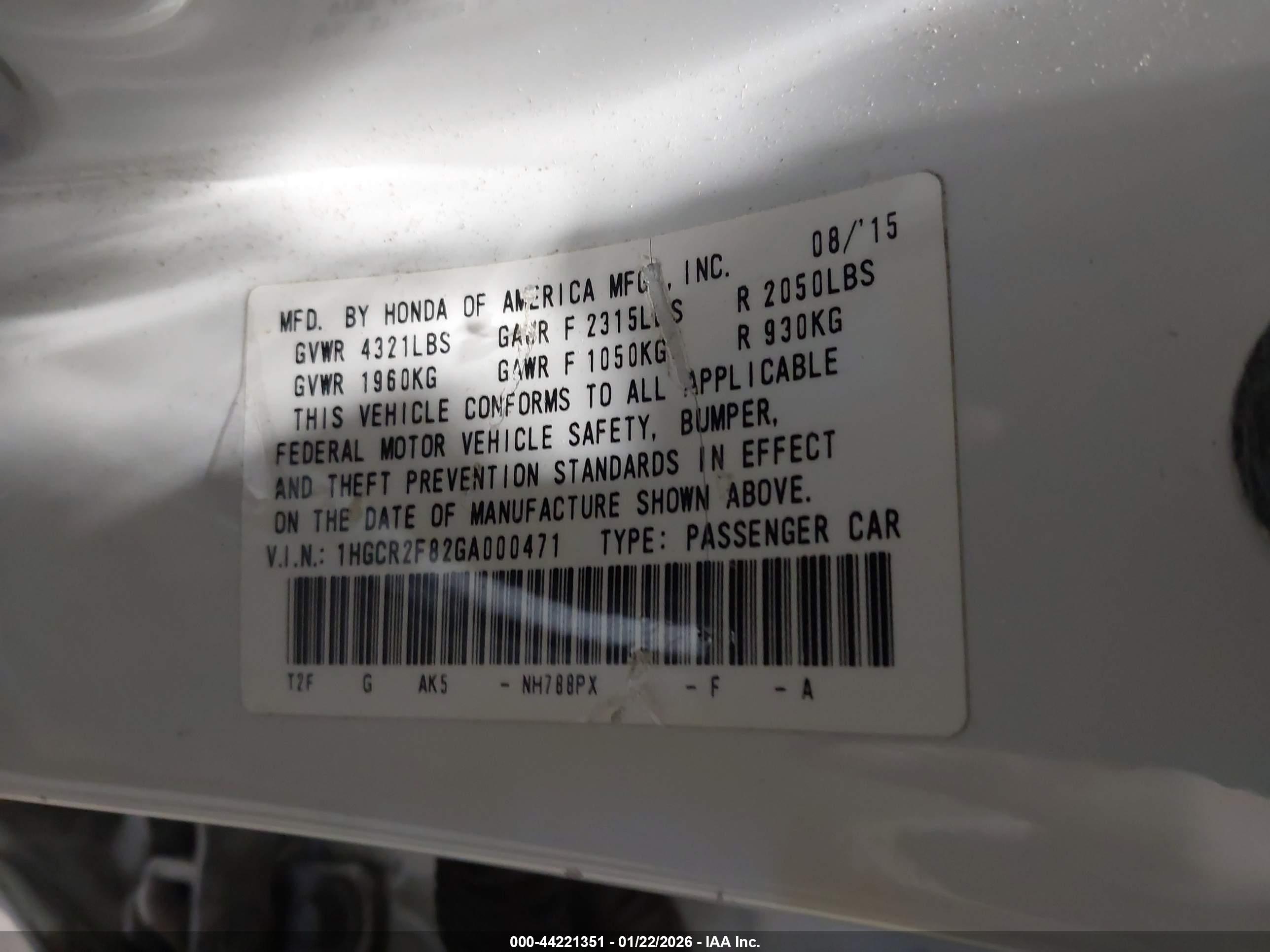 HONDA ACCORD image 9
