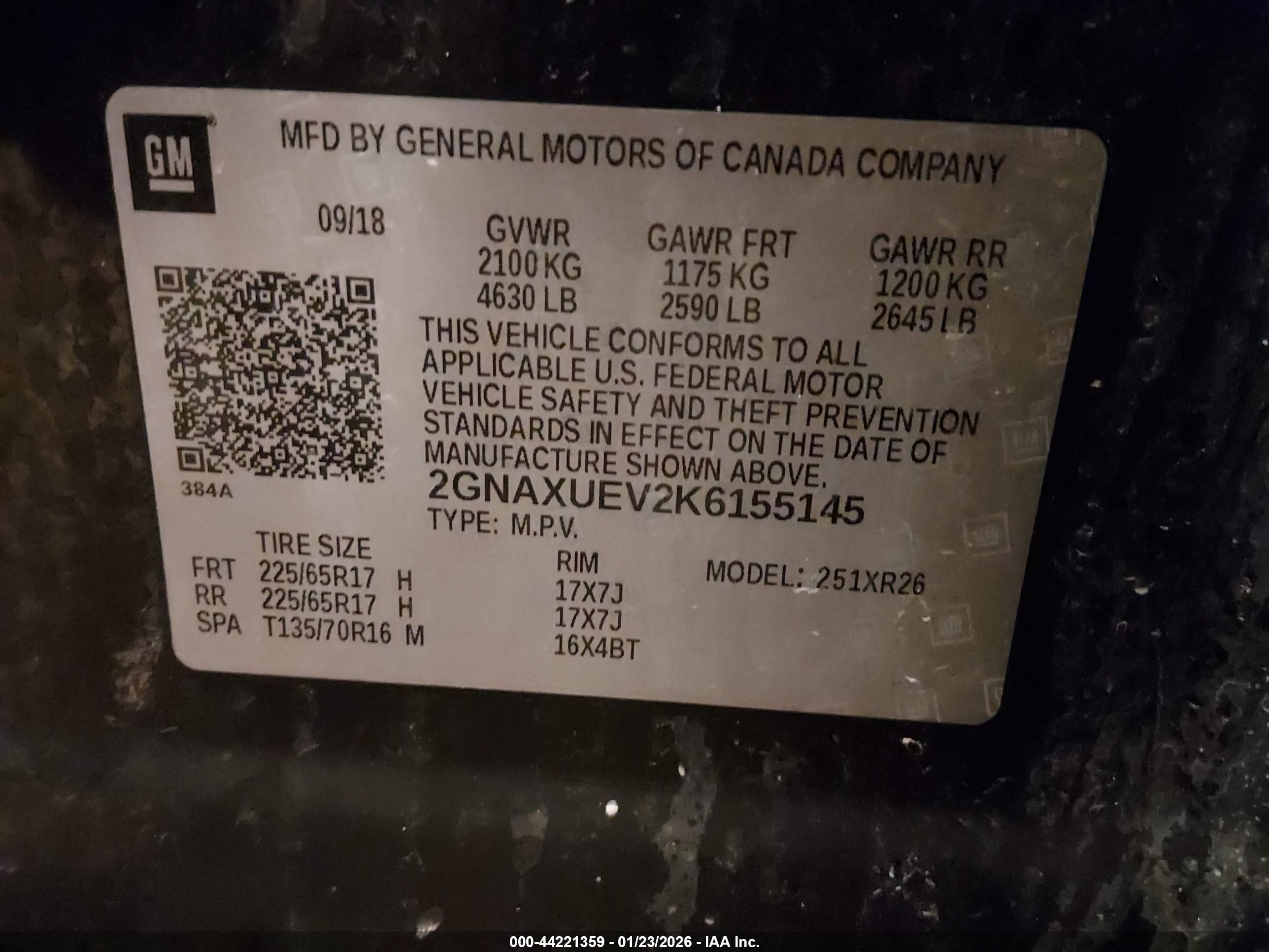 CHEVROLET EQUINOX image 9