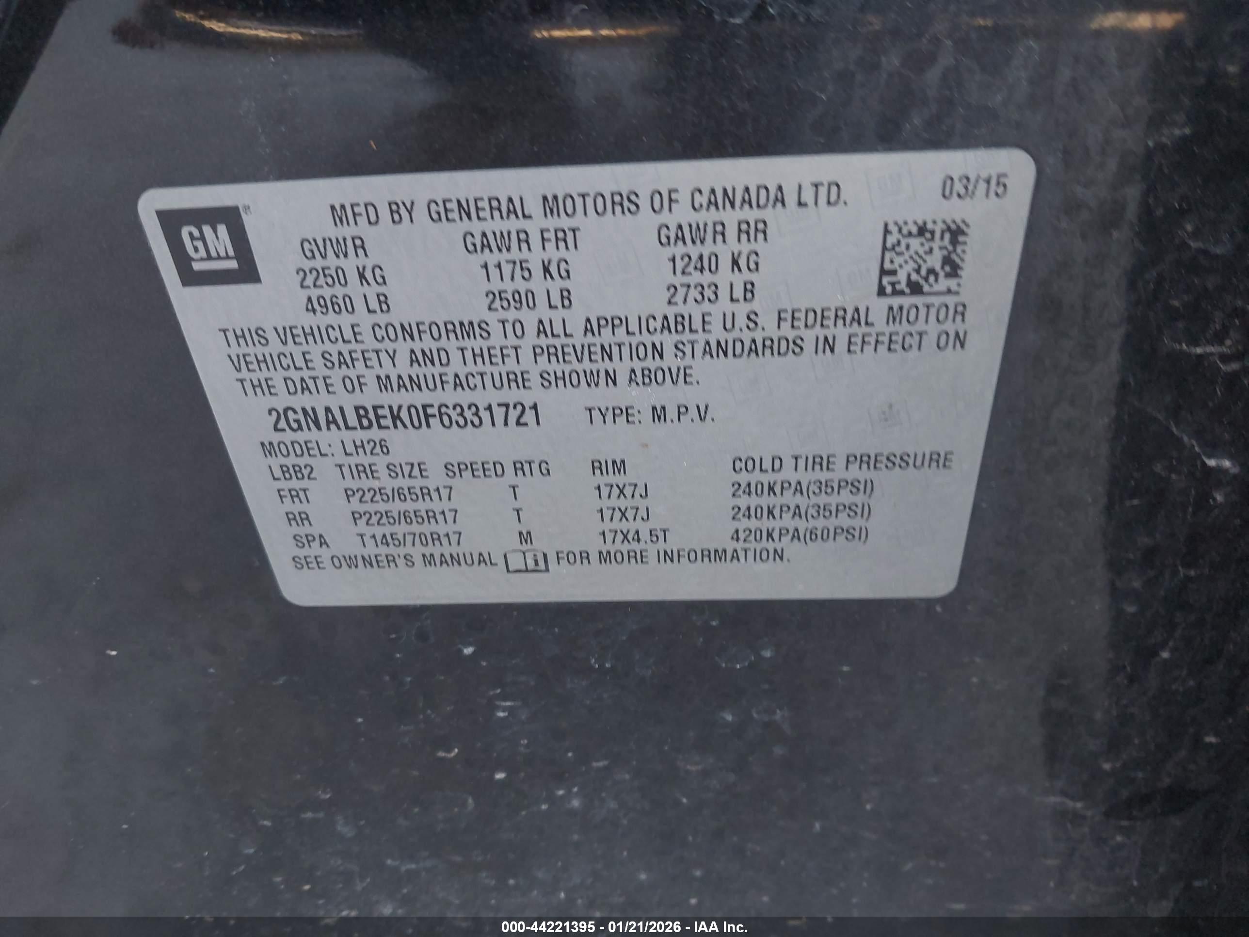 CHEVROLET EQUINOX image 9