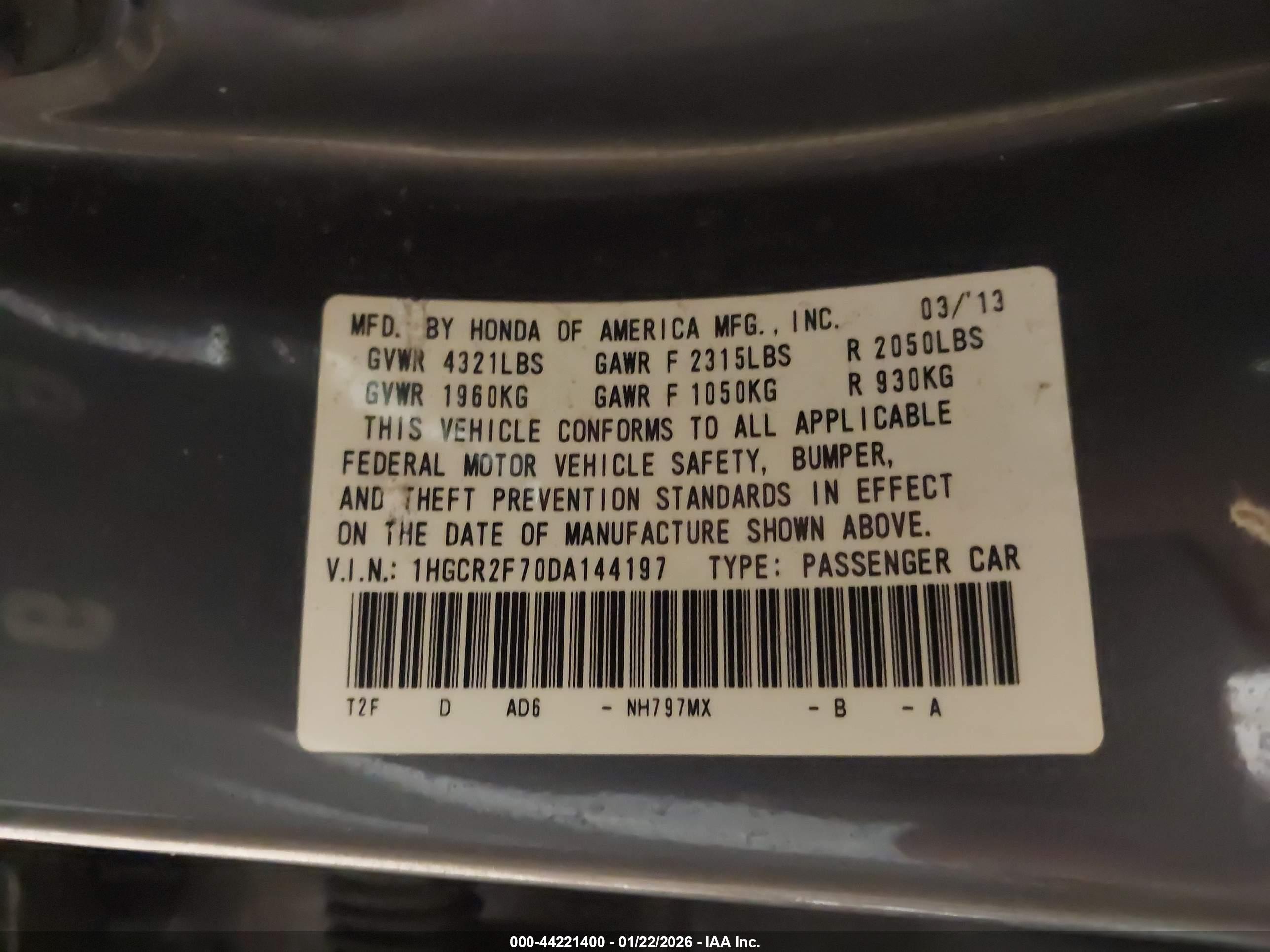 HONDA ACCORD image 9