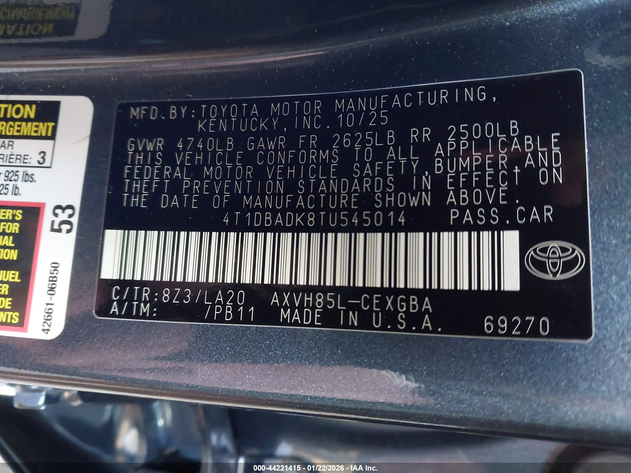 TOYOTA CAMRY image 9