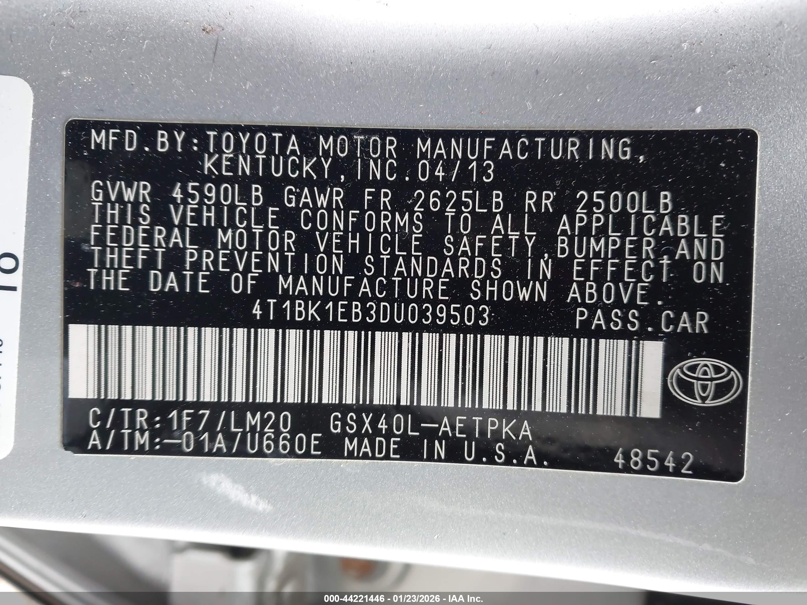 TOYOTA AVALON image 9