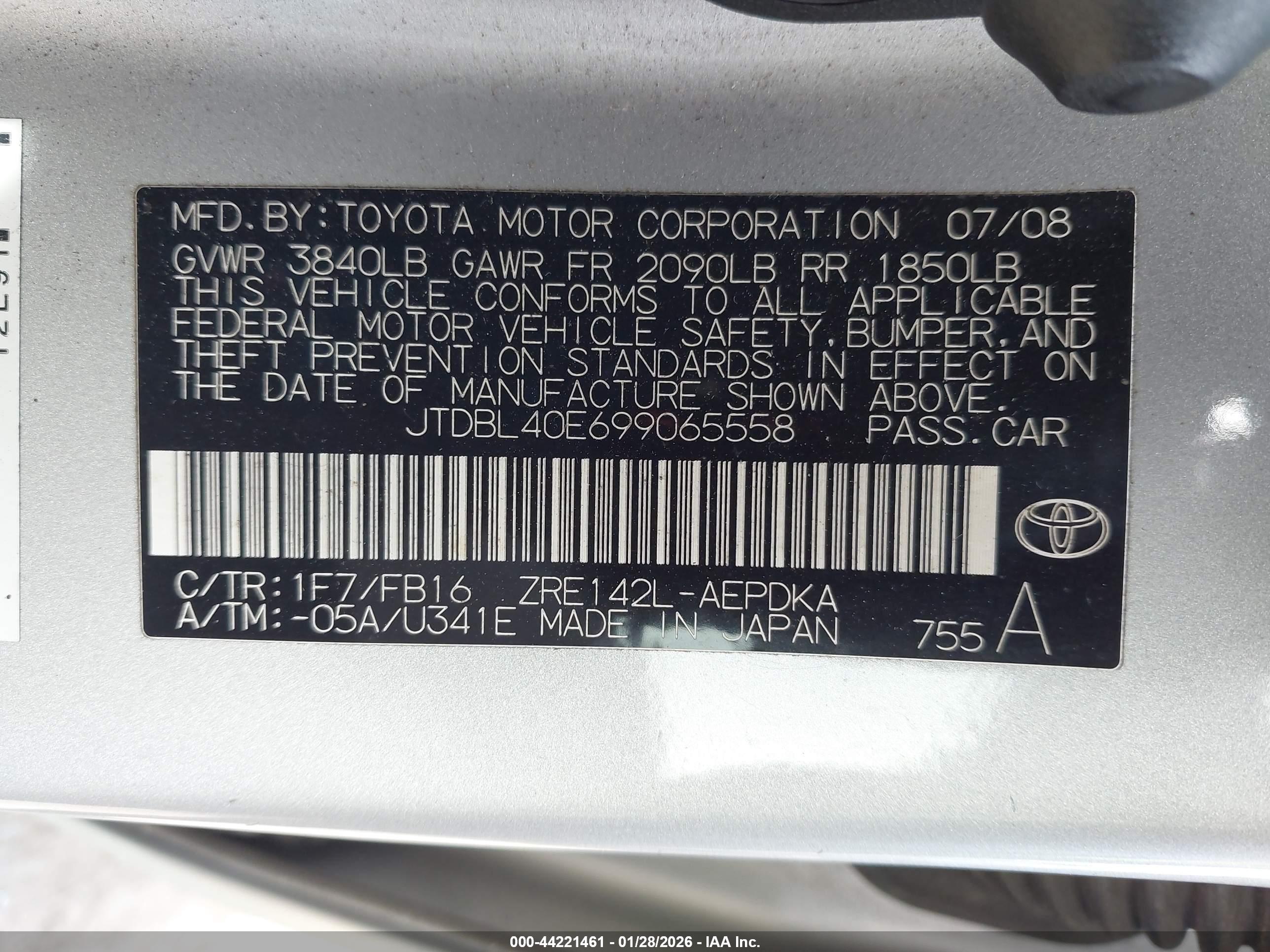 TOYOTA COROLLA image 9