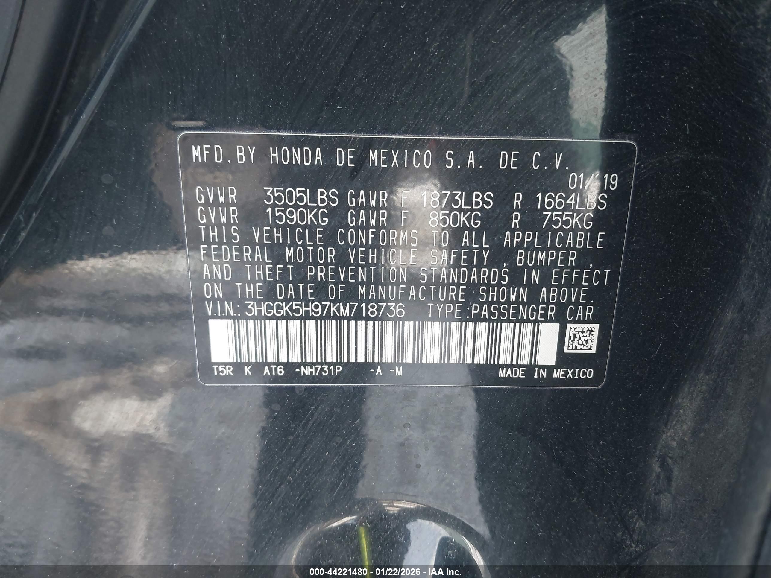 HONDA FIT image 9