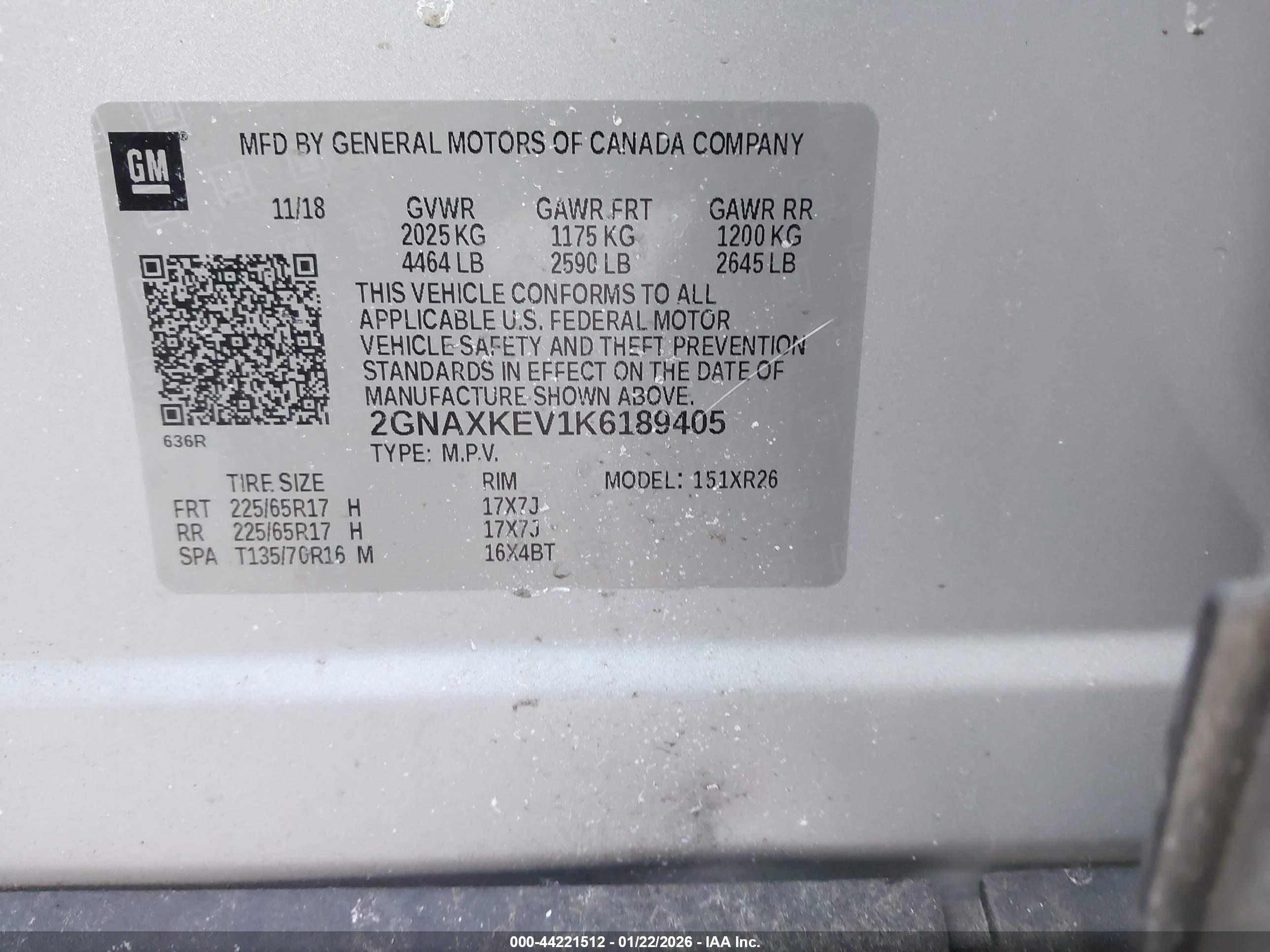 CHEVROLET EQUINOX image 9