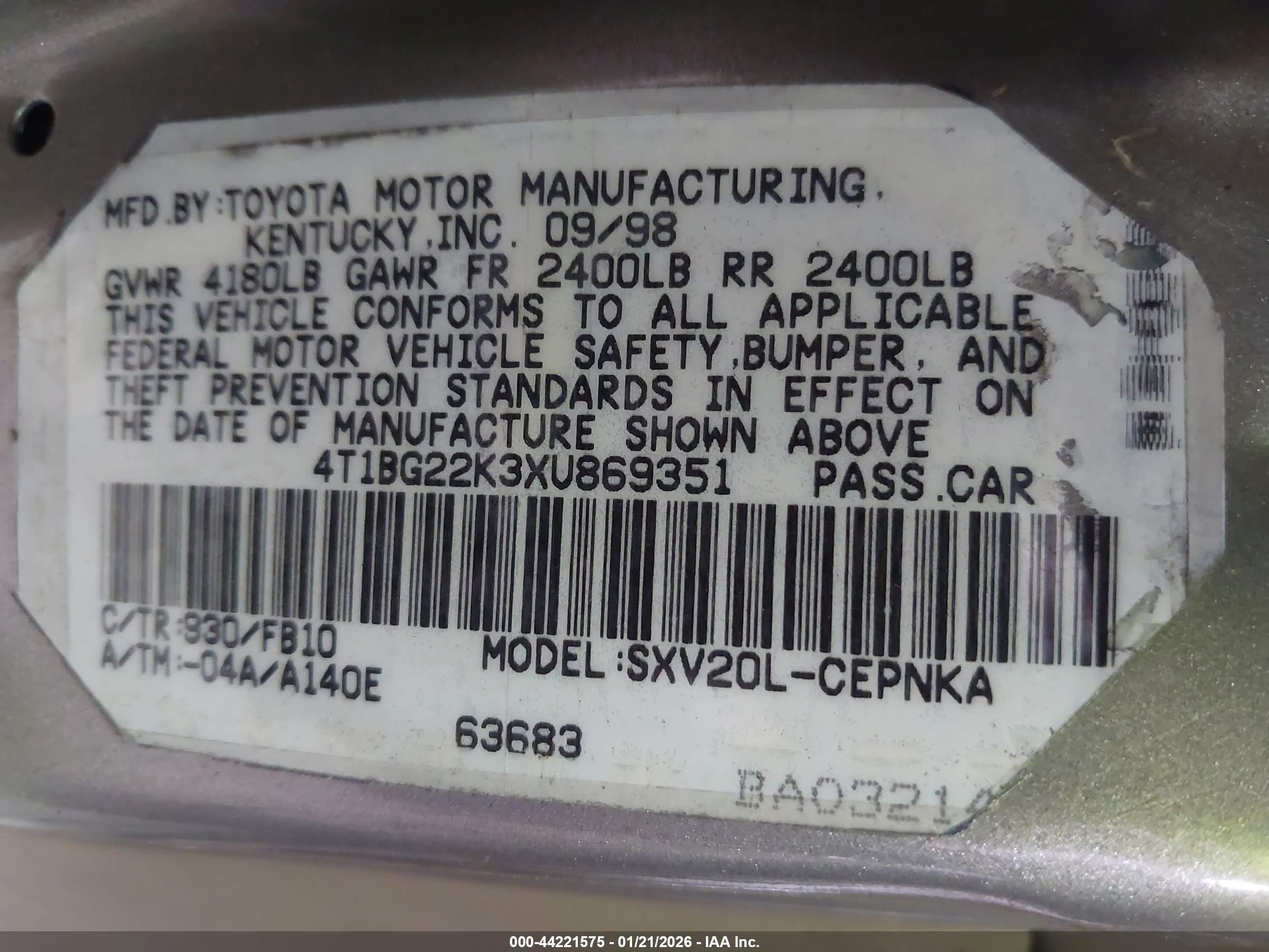TOYOTA CAMRY image 9