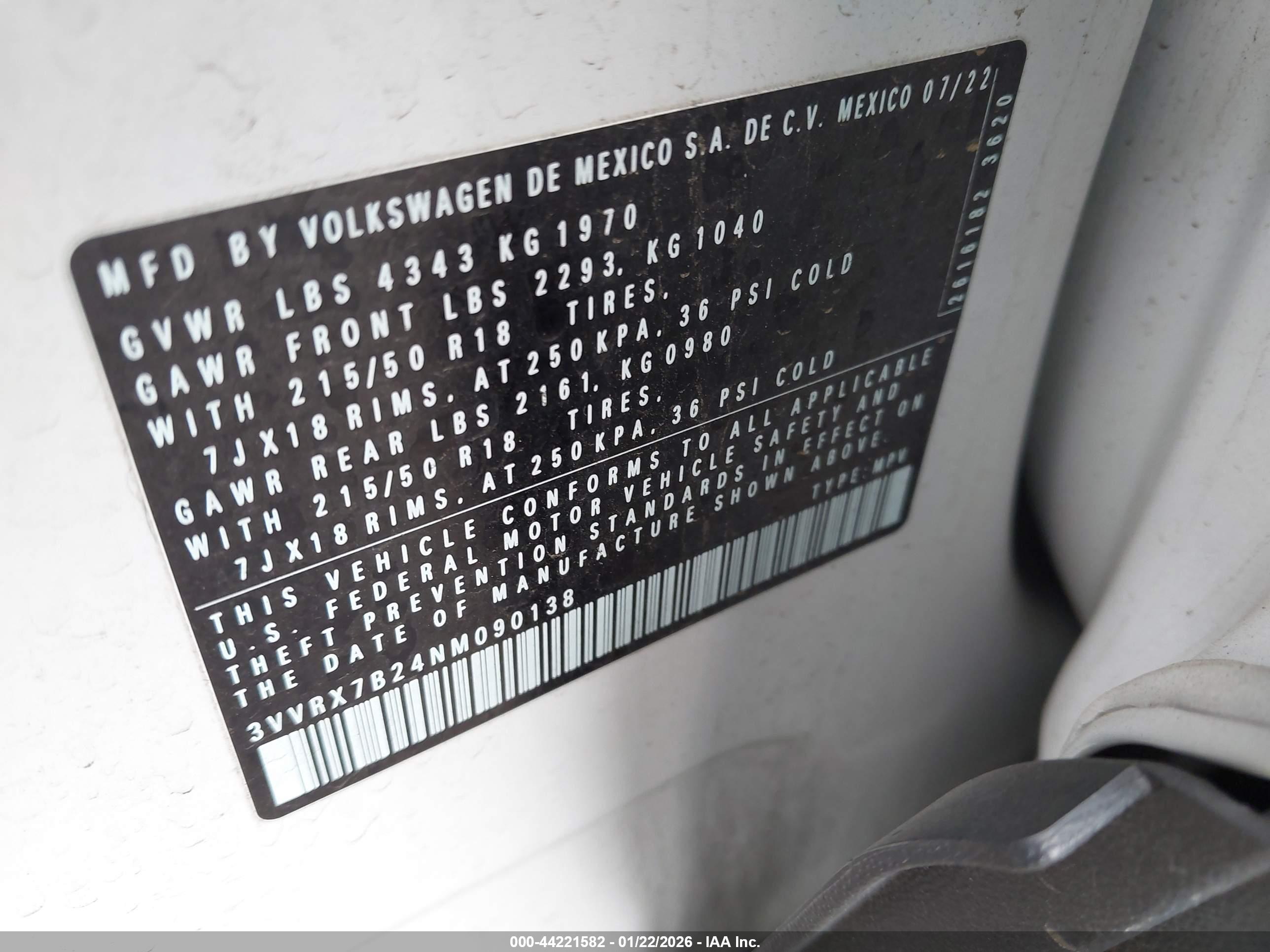 VOLKSWAGEN TAOS image 9