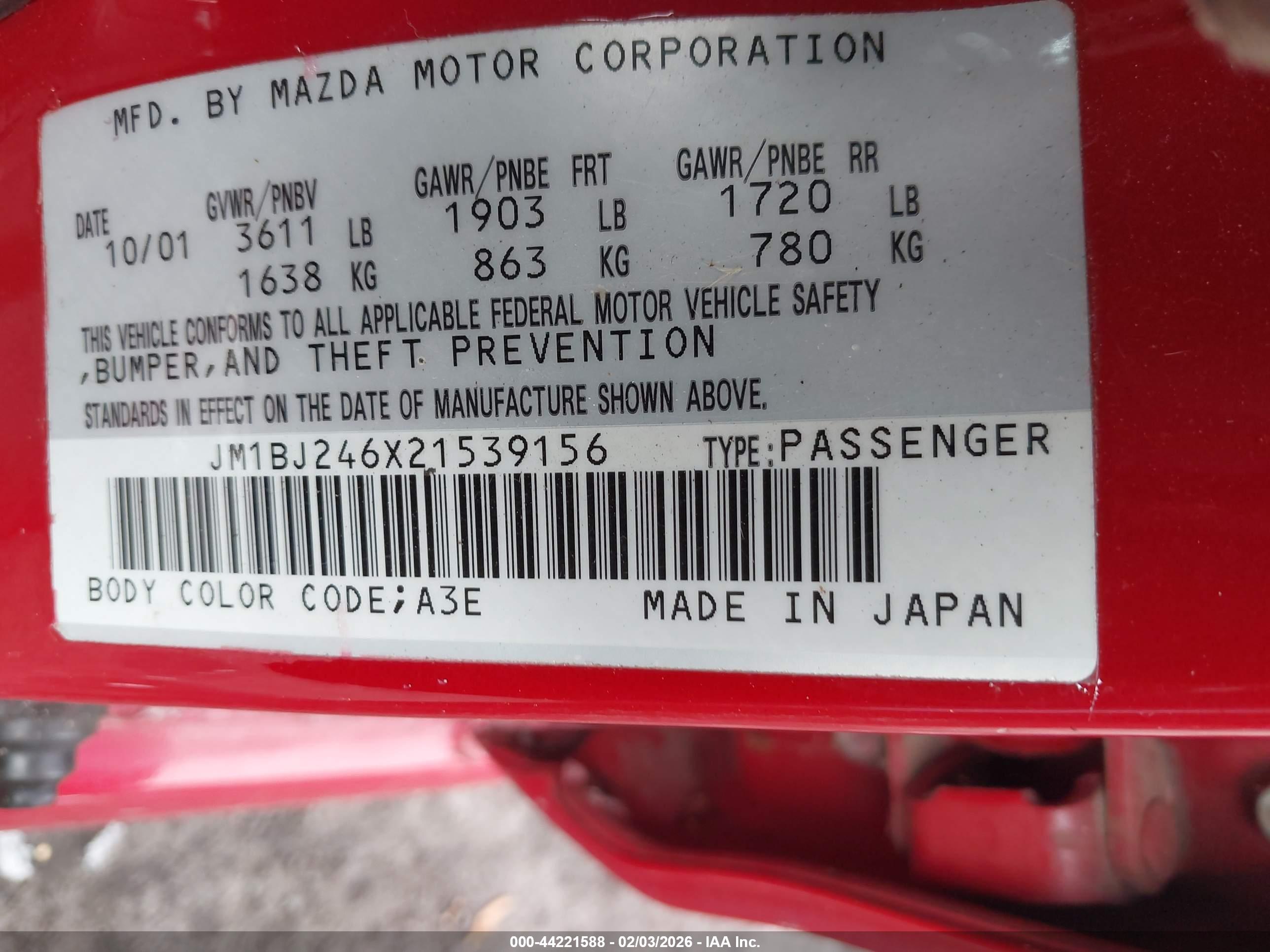 MAZDA PROTEGE5 image 9