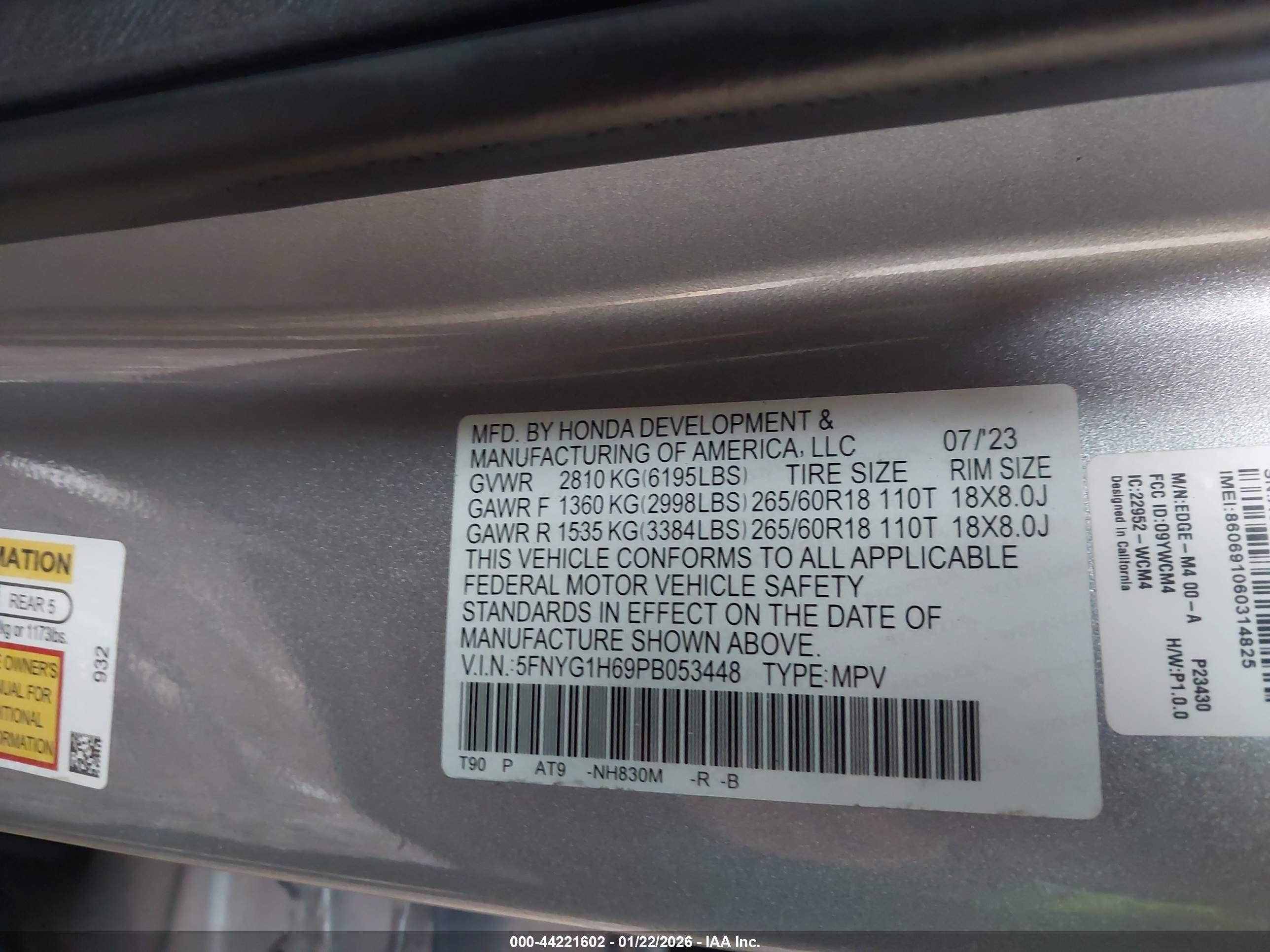 HONDA PILOT image 9