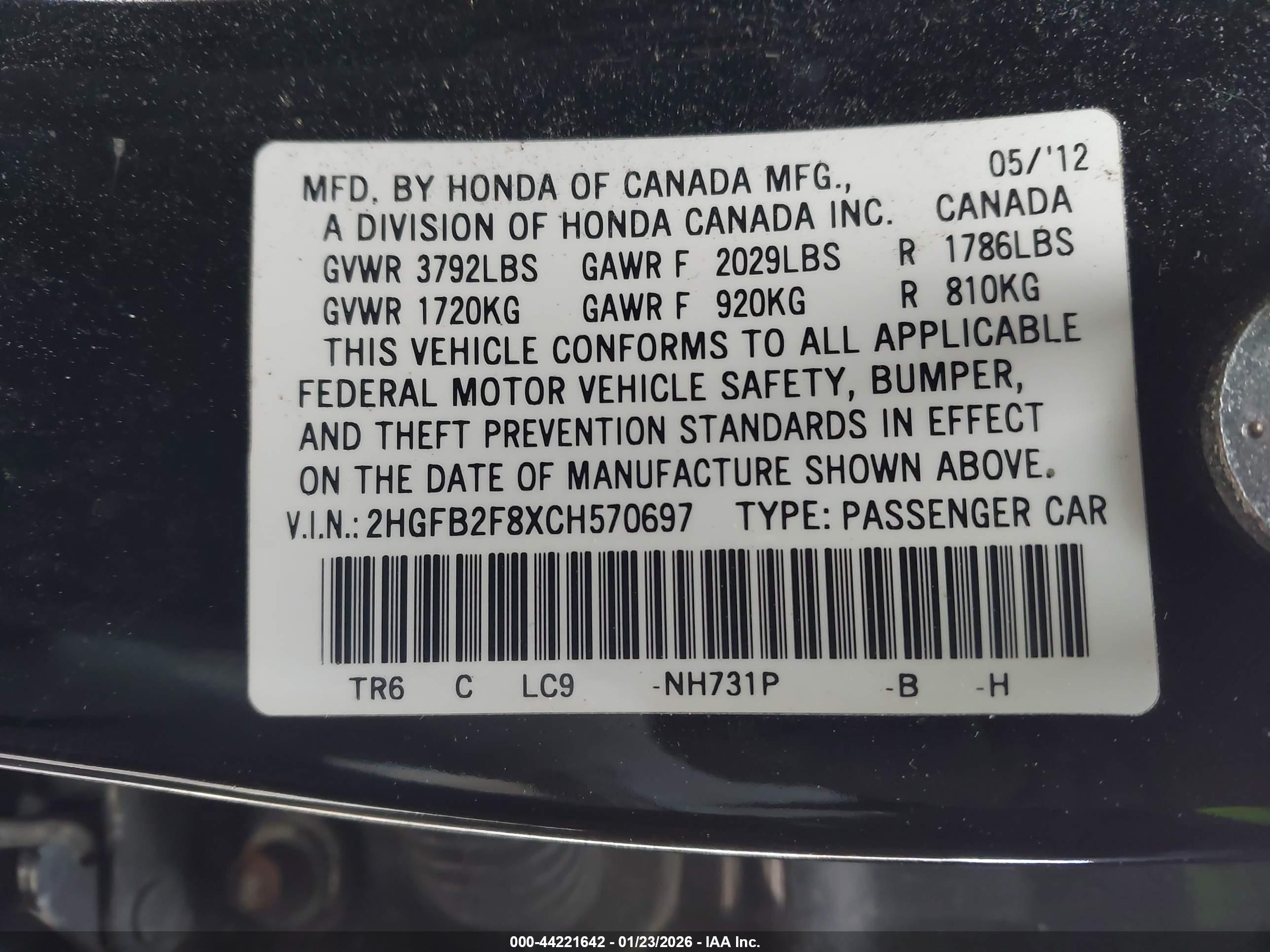 HONDA CIVIC image 9