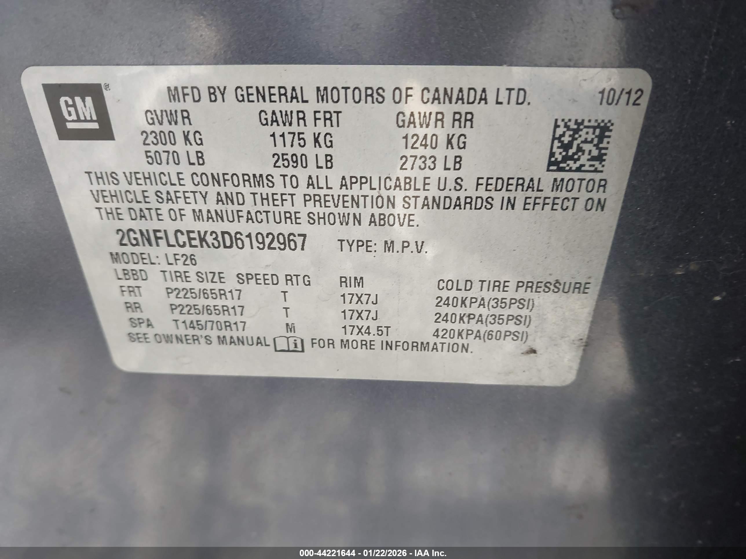 CHEVROLET EQUINOX image 9