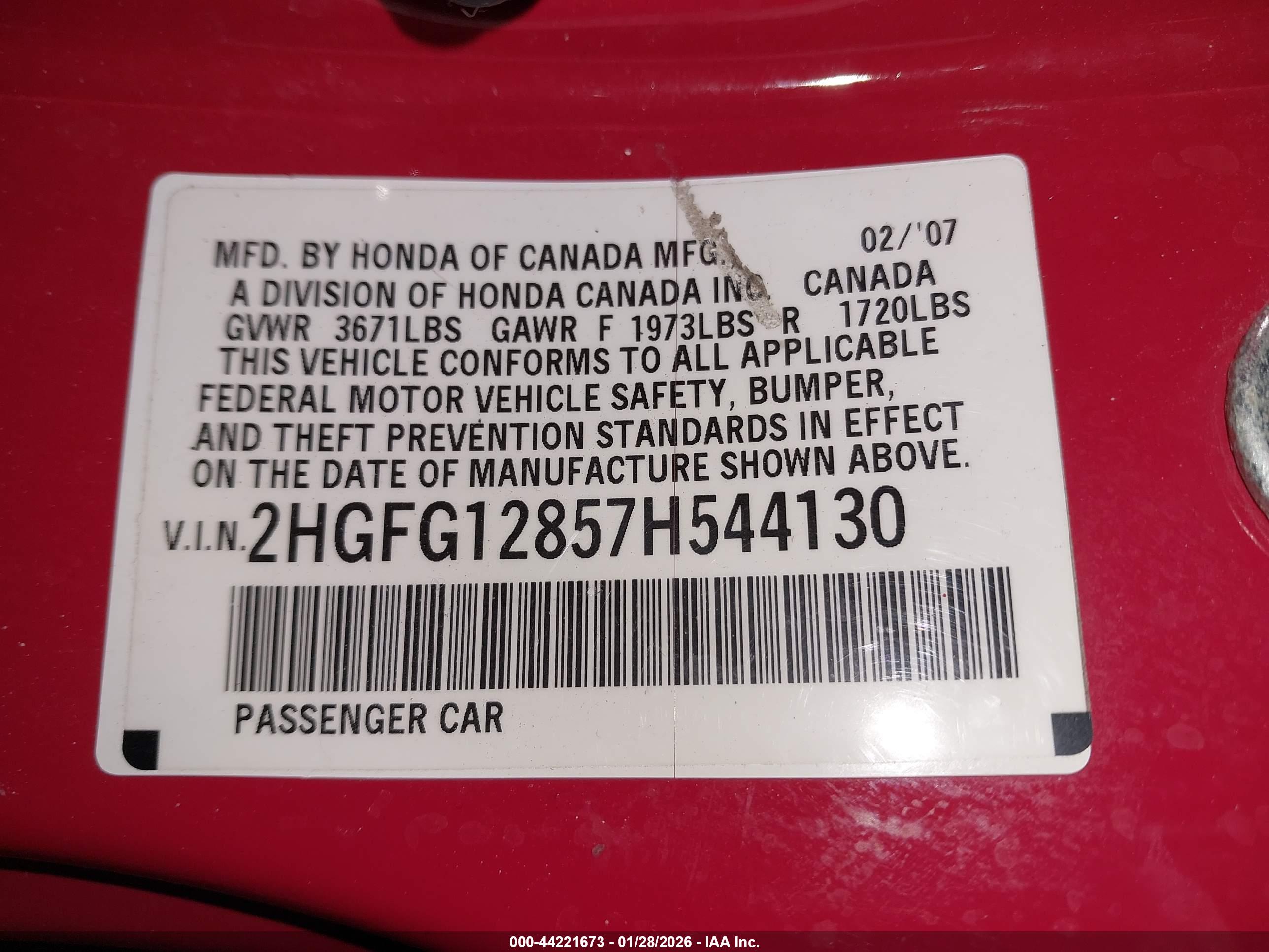 HONDA CIVIC image 9