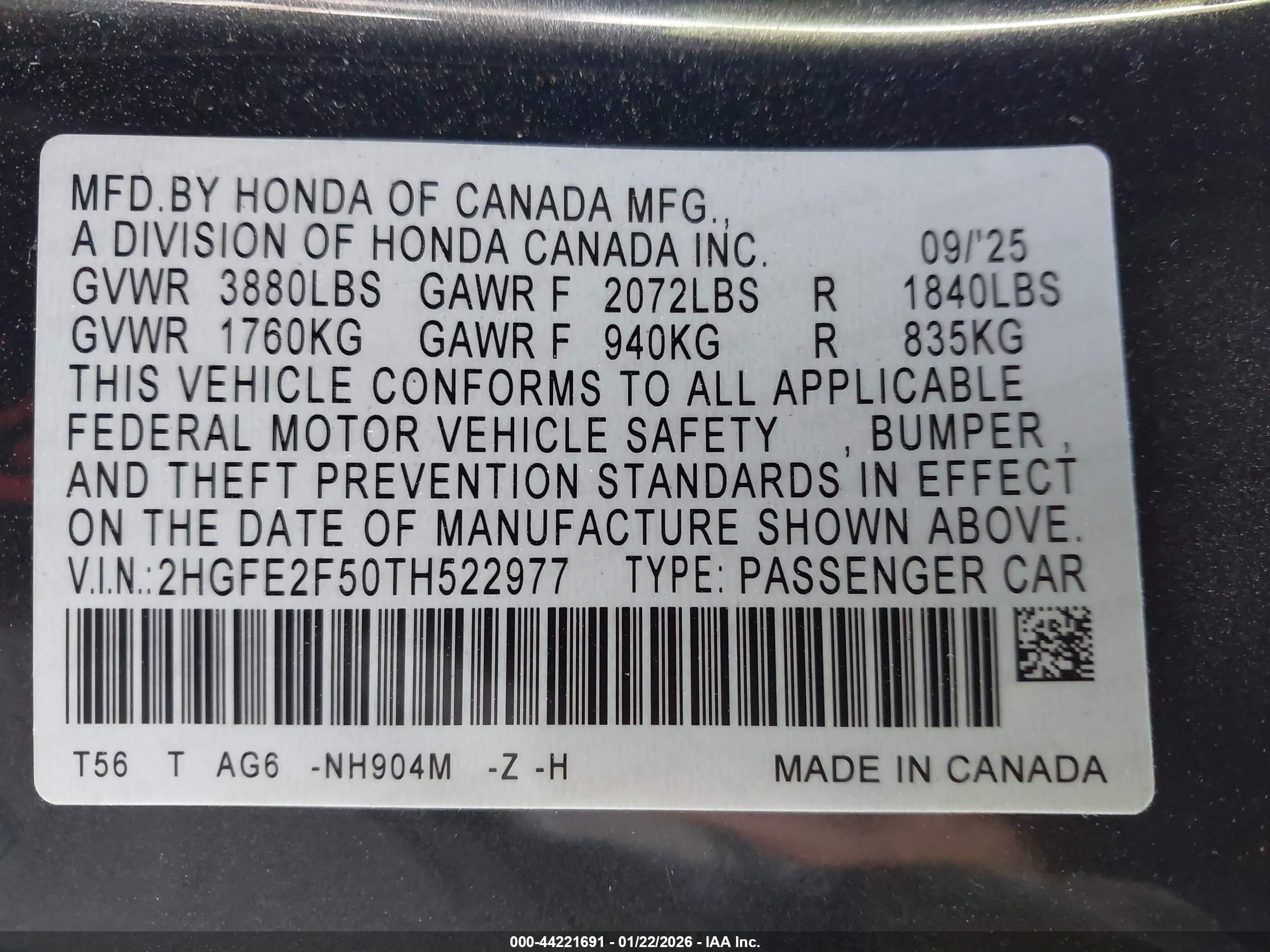 HONDA CIVIC image 9