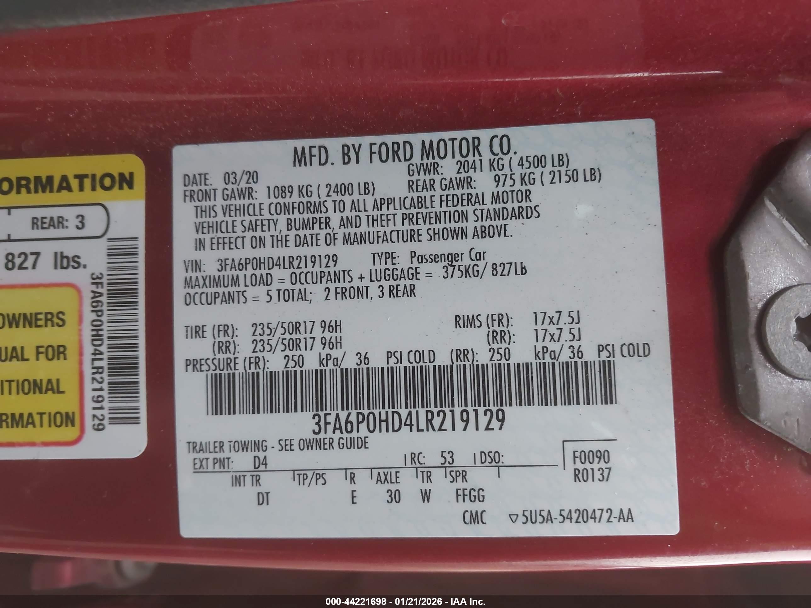 FORD FUSION image 9