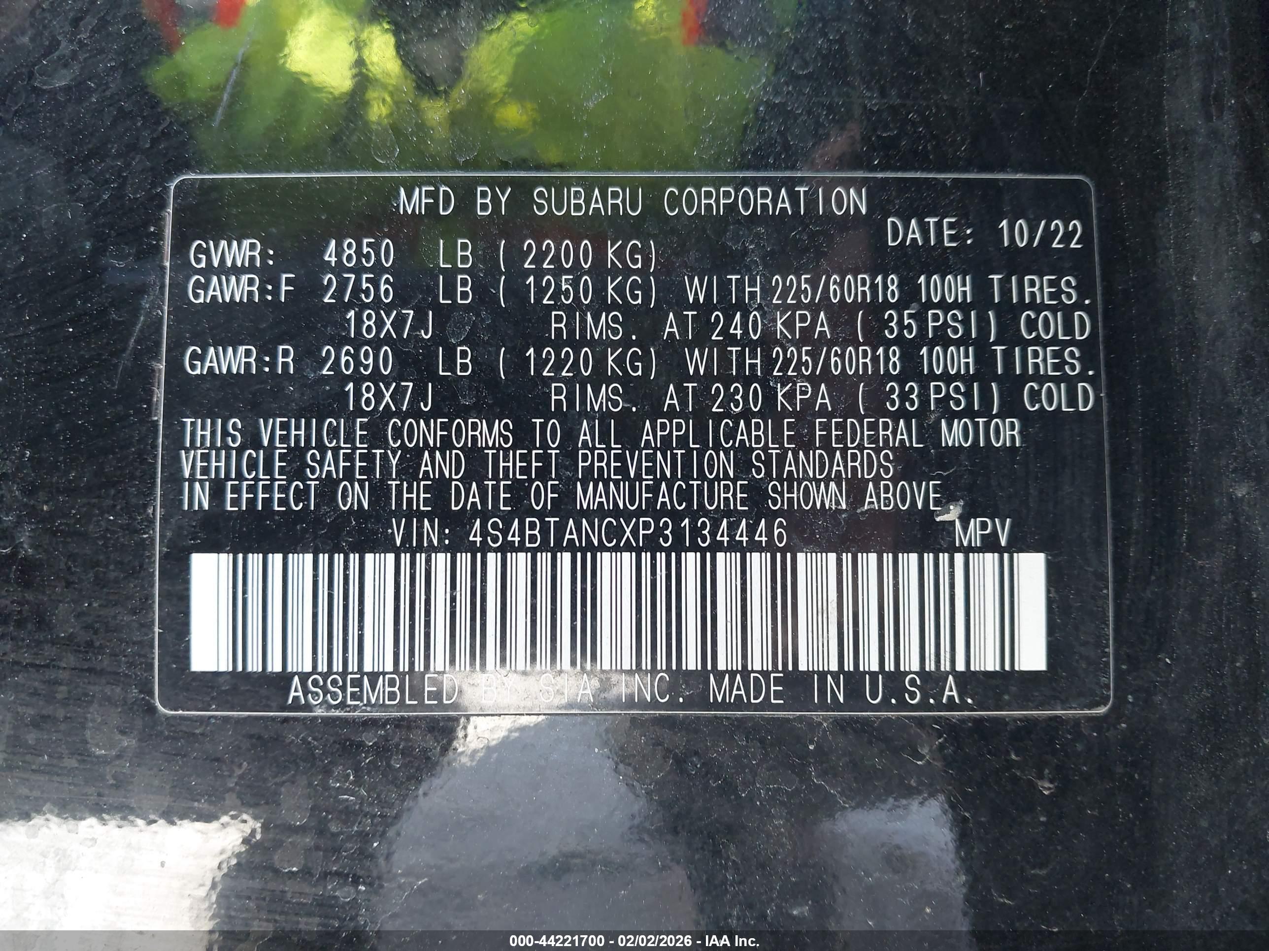 SUBARU OUTBACK image 9