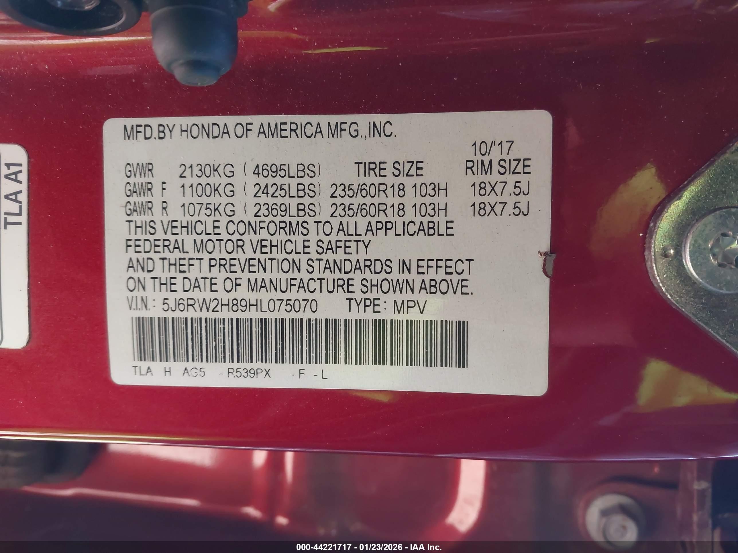 HONDA CR-V image 9
