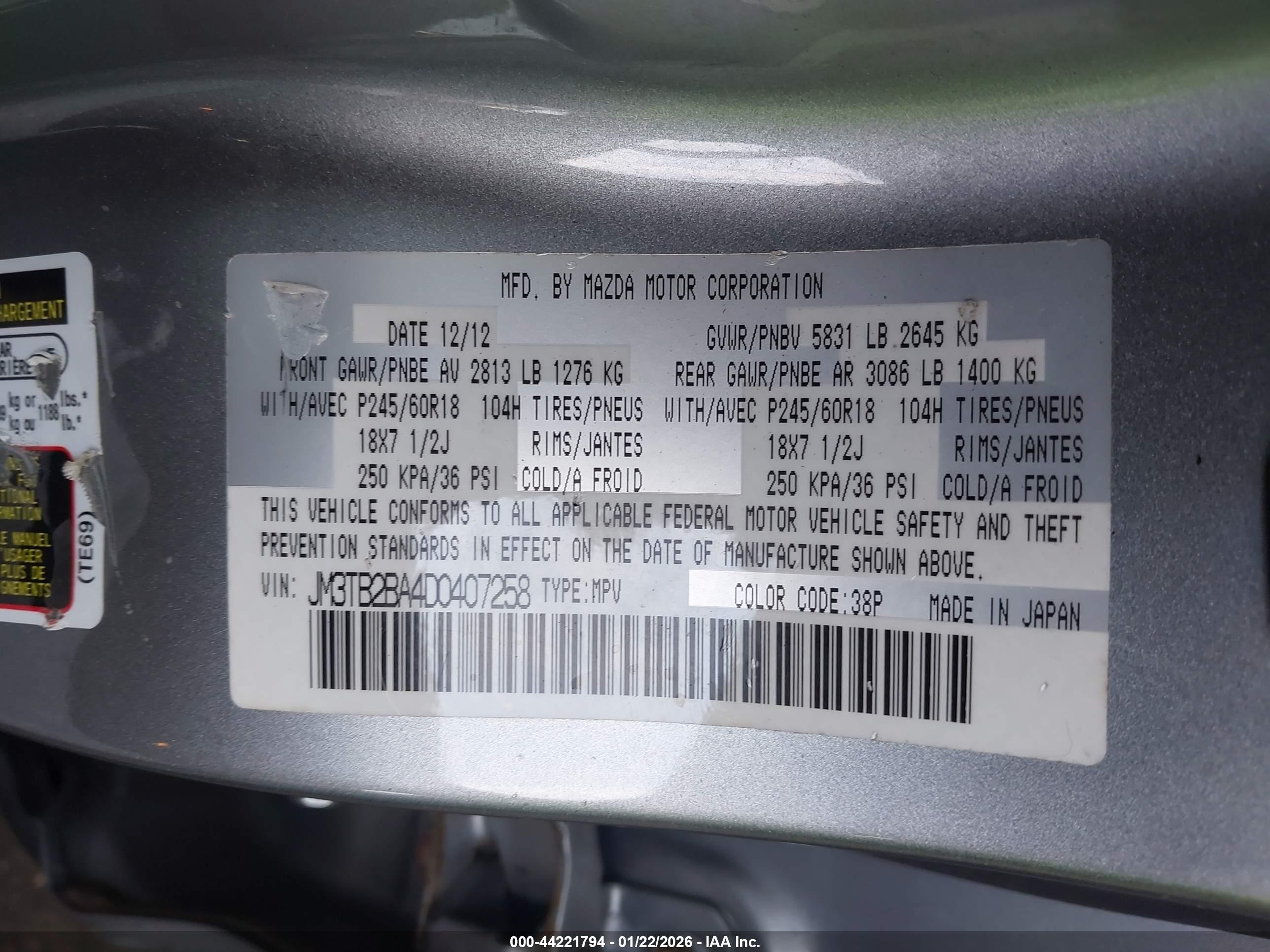 MAZDA CX-9 image 9