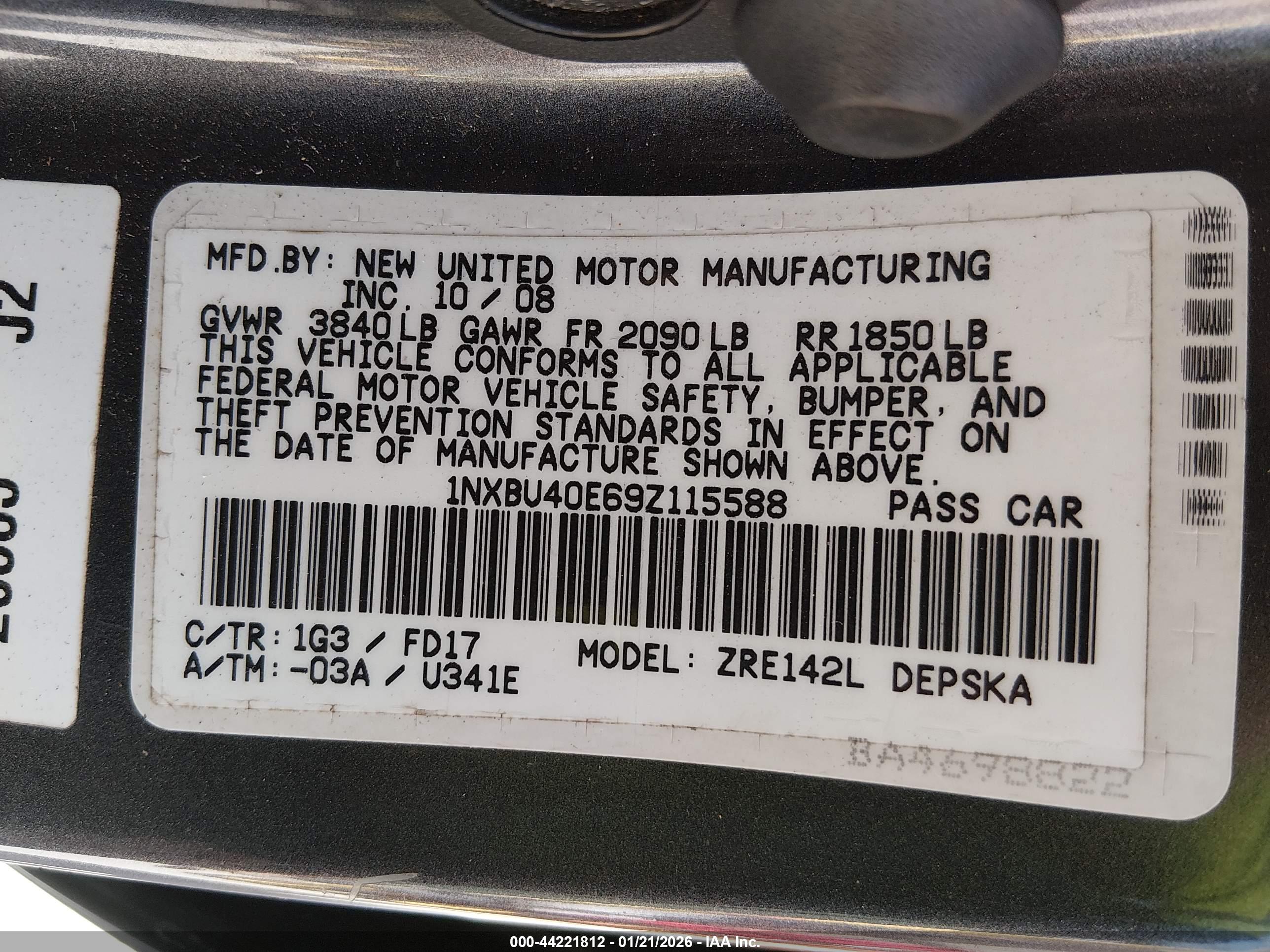 TOYOTA COROLLA image 9