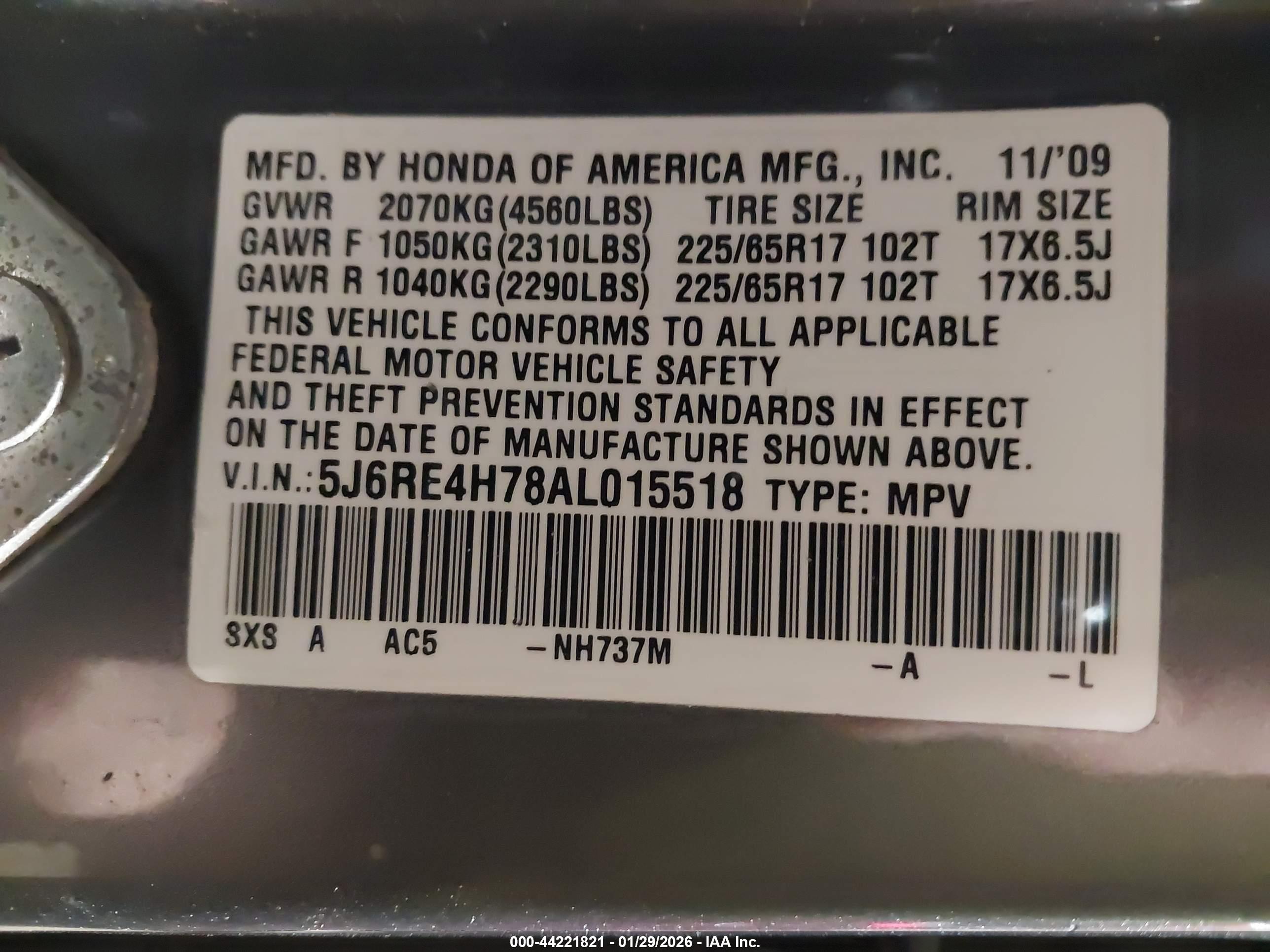 HONDA CR-V image 9