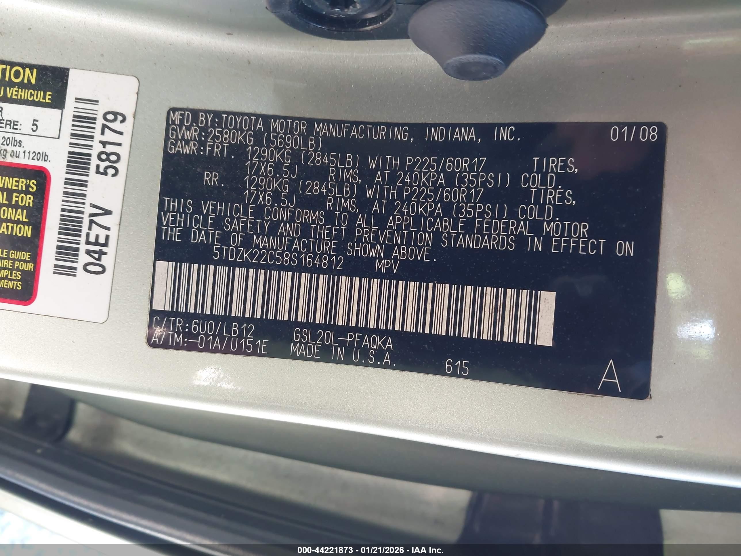 TOYOTA SIENNA image 9