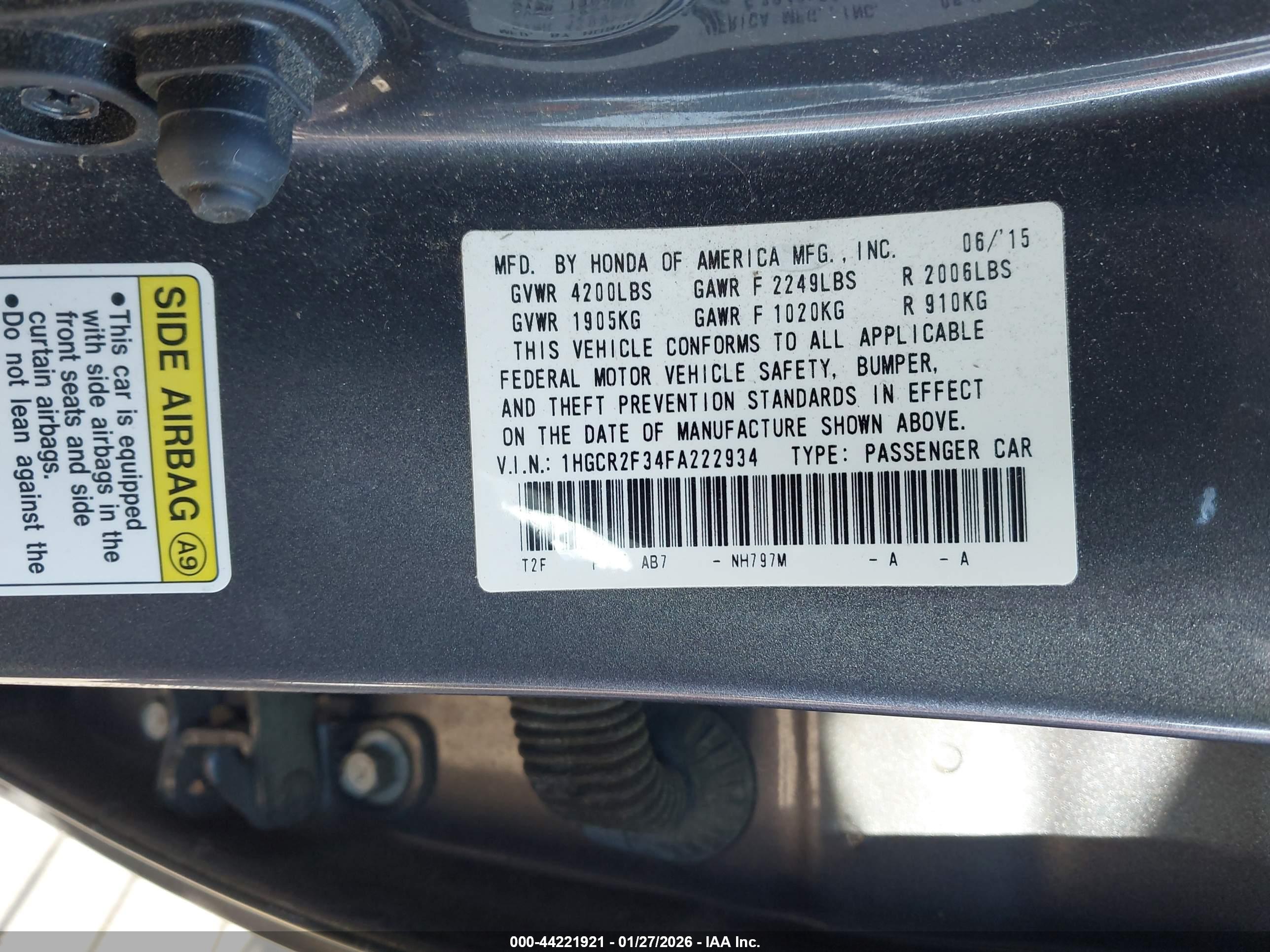 HONDA ACCORD image 9