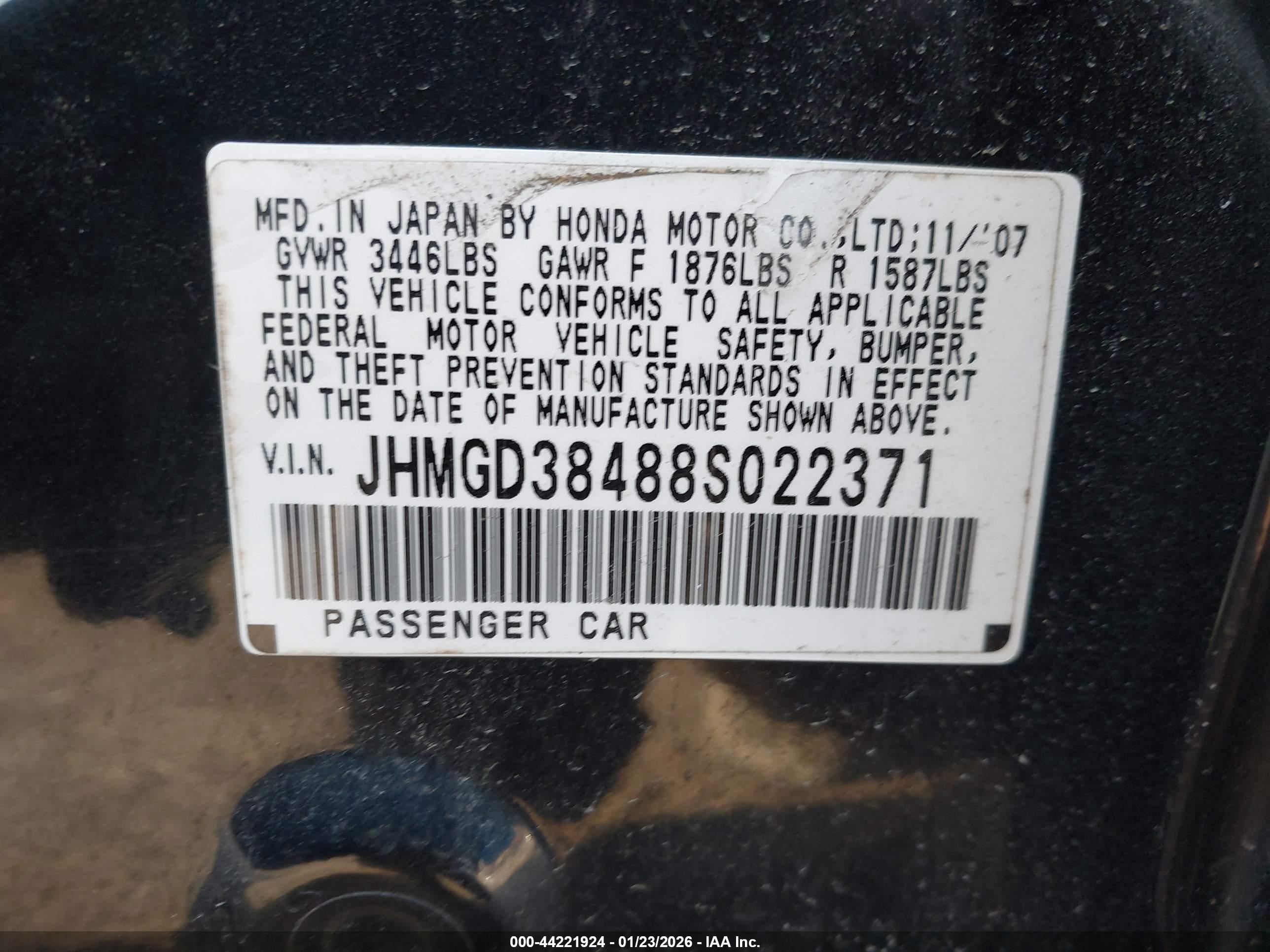 HONDA FIT image 9
