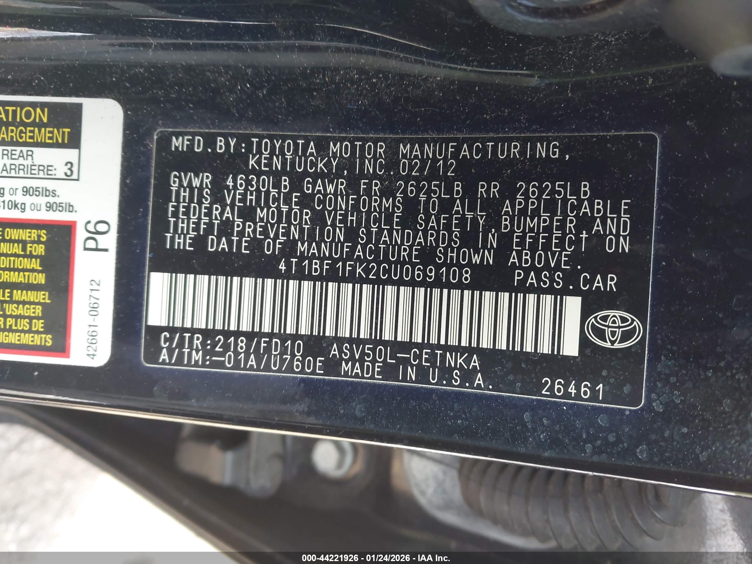 TOYOTA CAMRY image 9