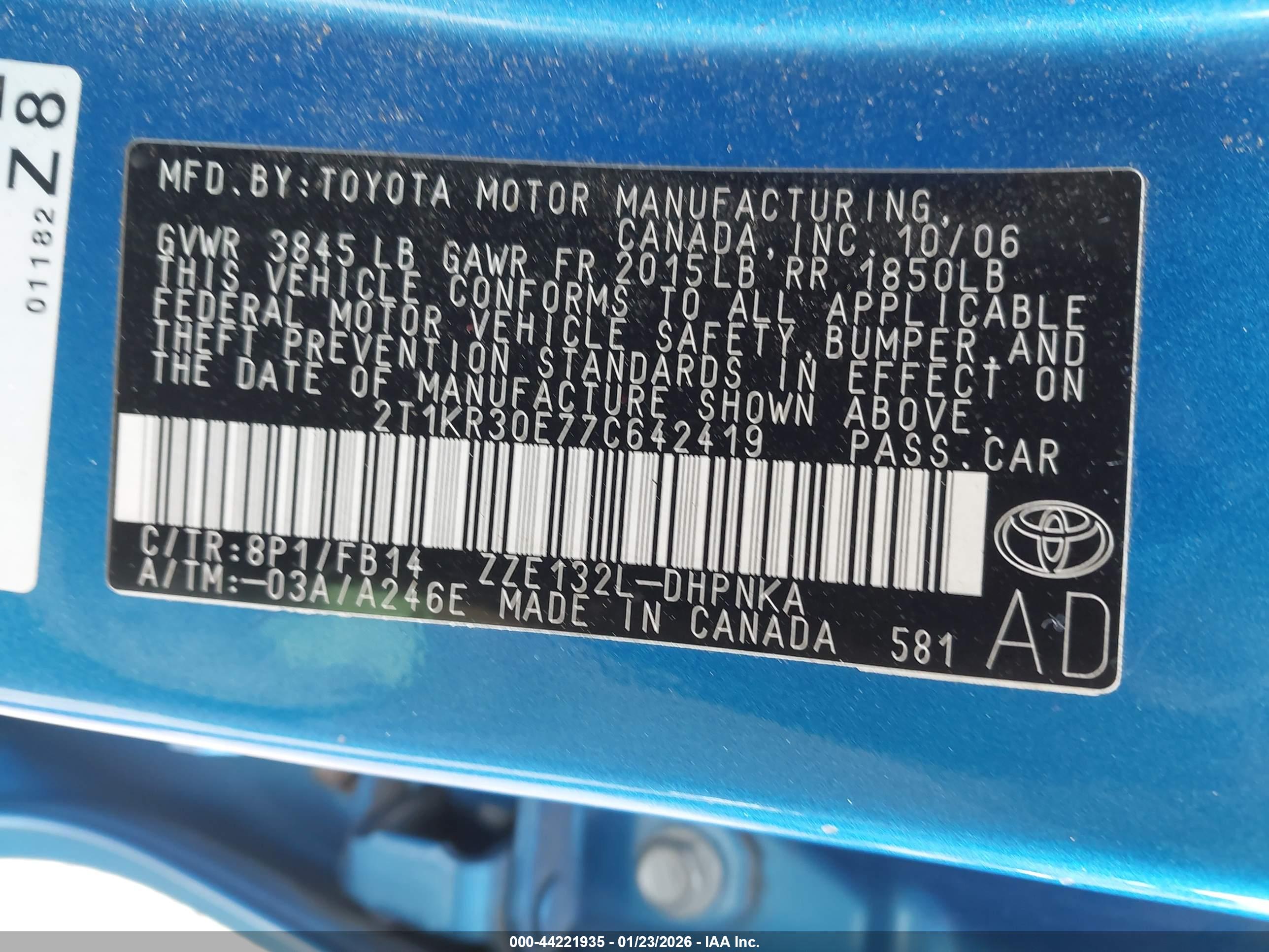 TOYOTA MATRIX image 9