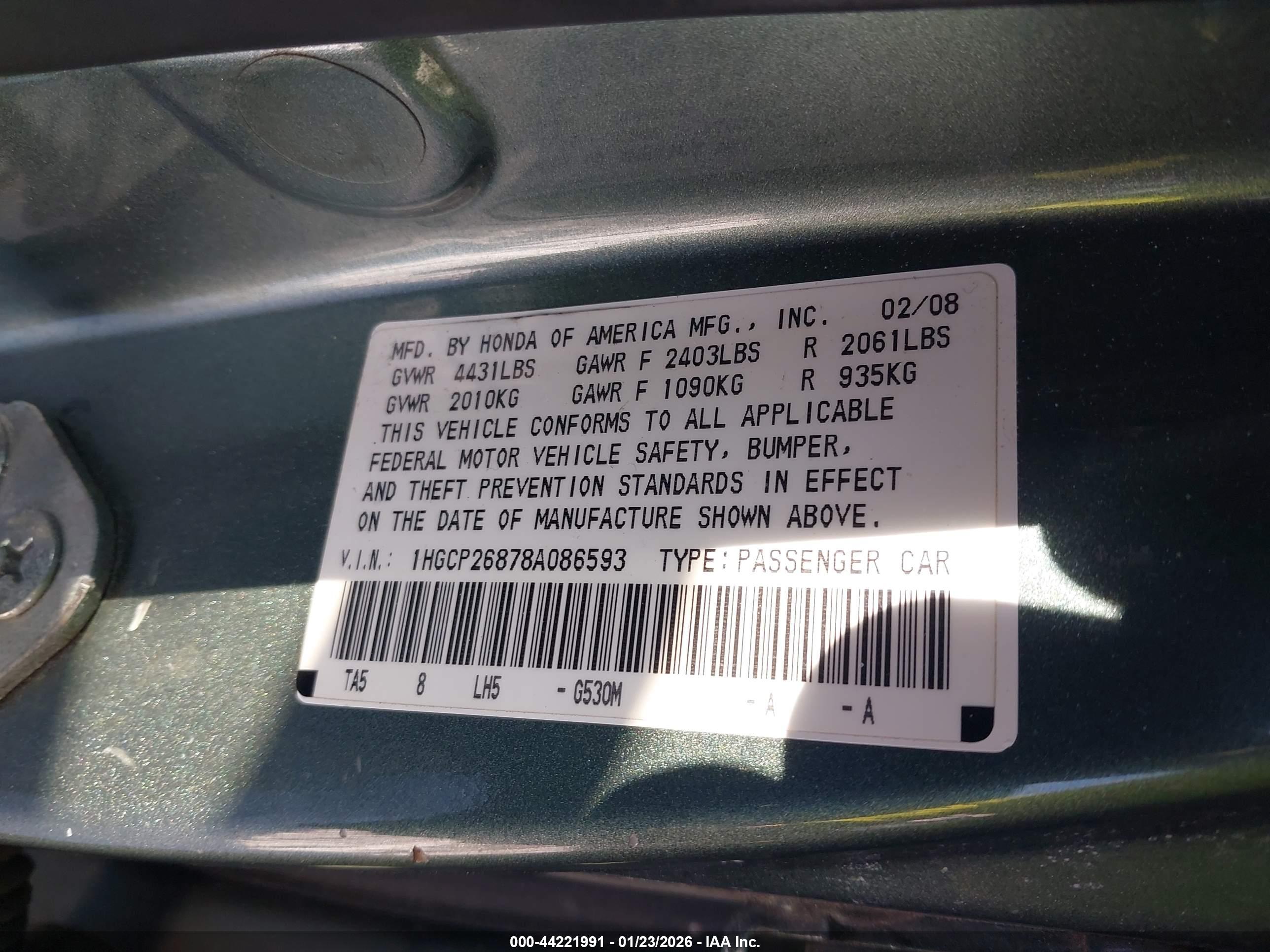 HONDA ACCORD image 9