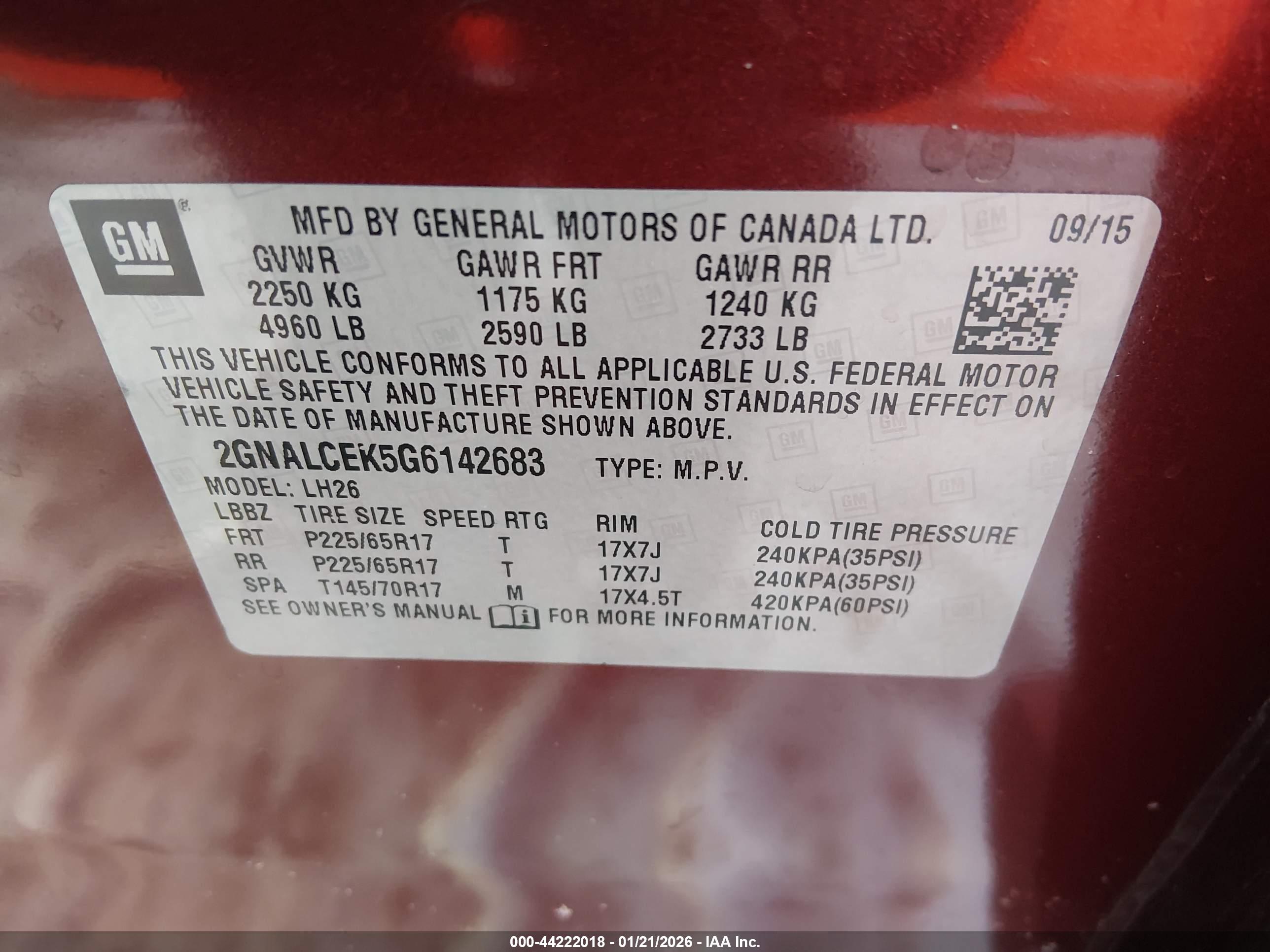CHEVROLET EQUINOX image 9