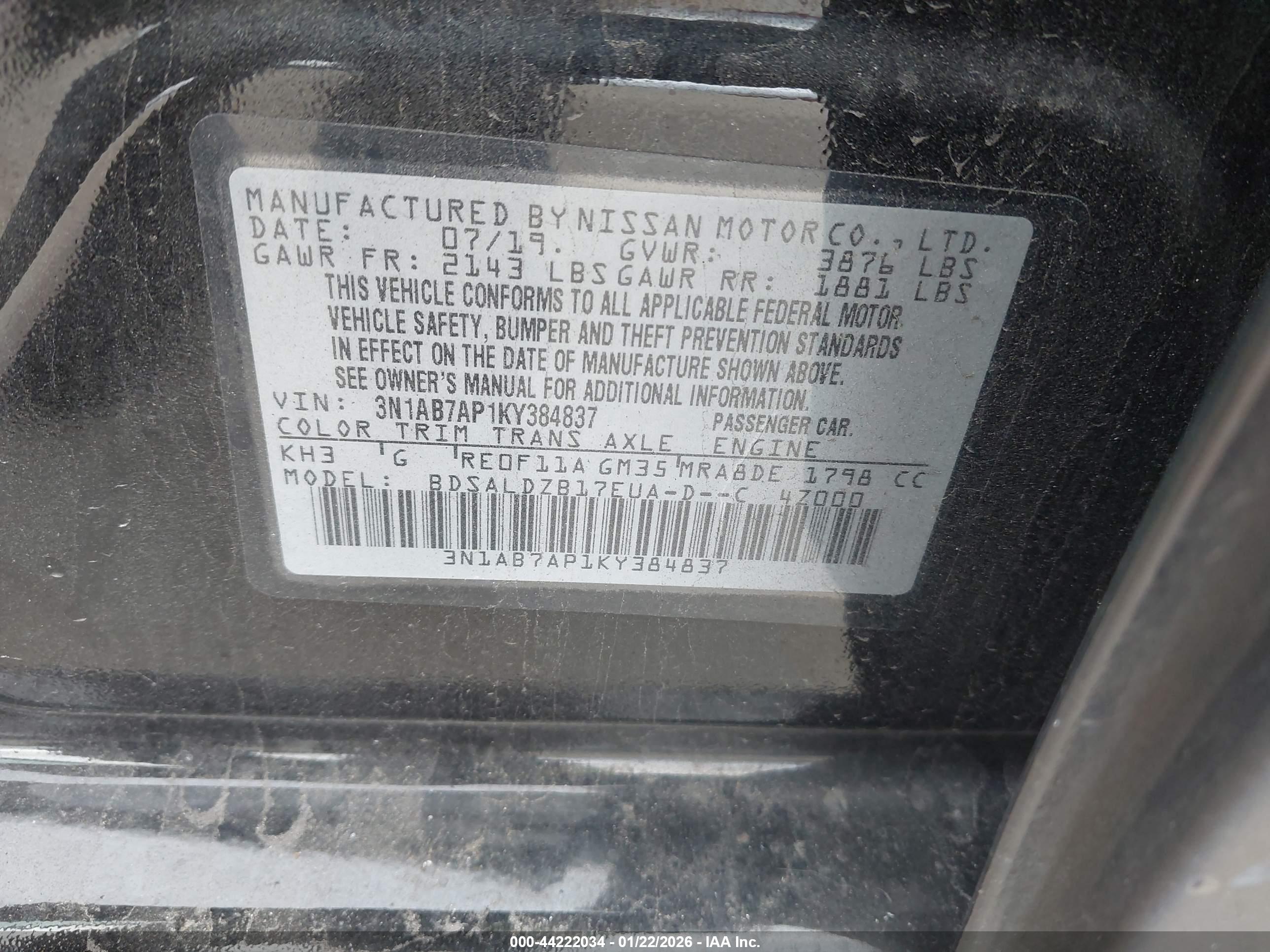 NISSAN SENTRA image 9