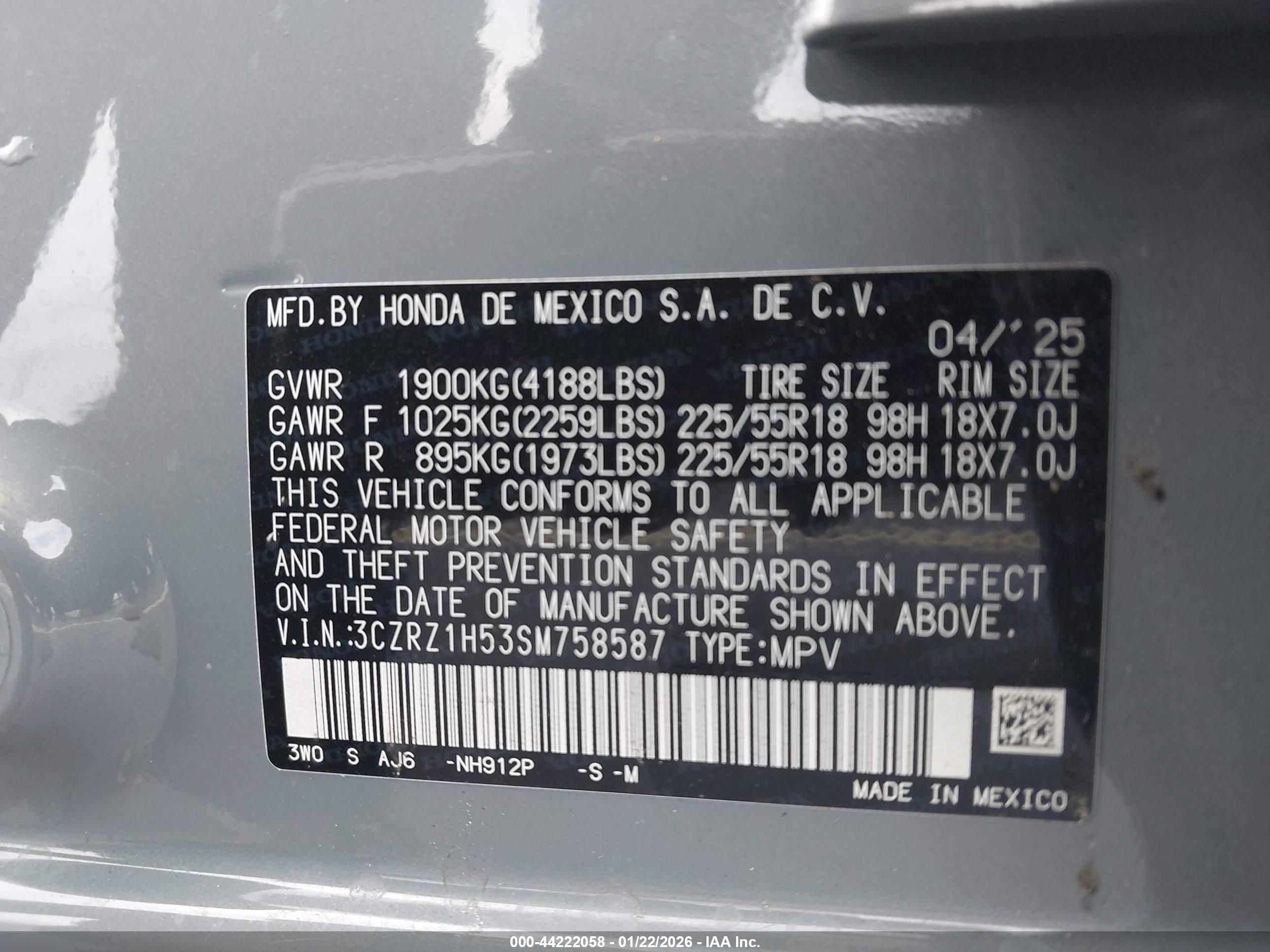 HONDA HR-V image 9