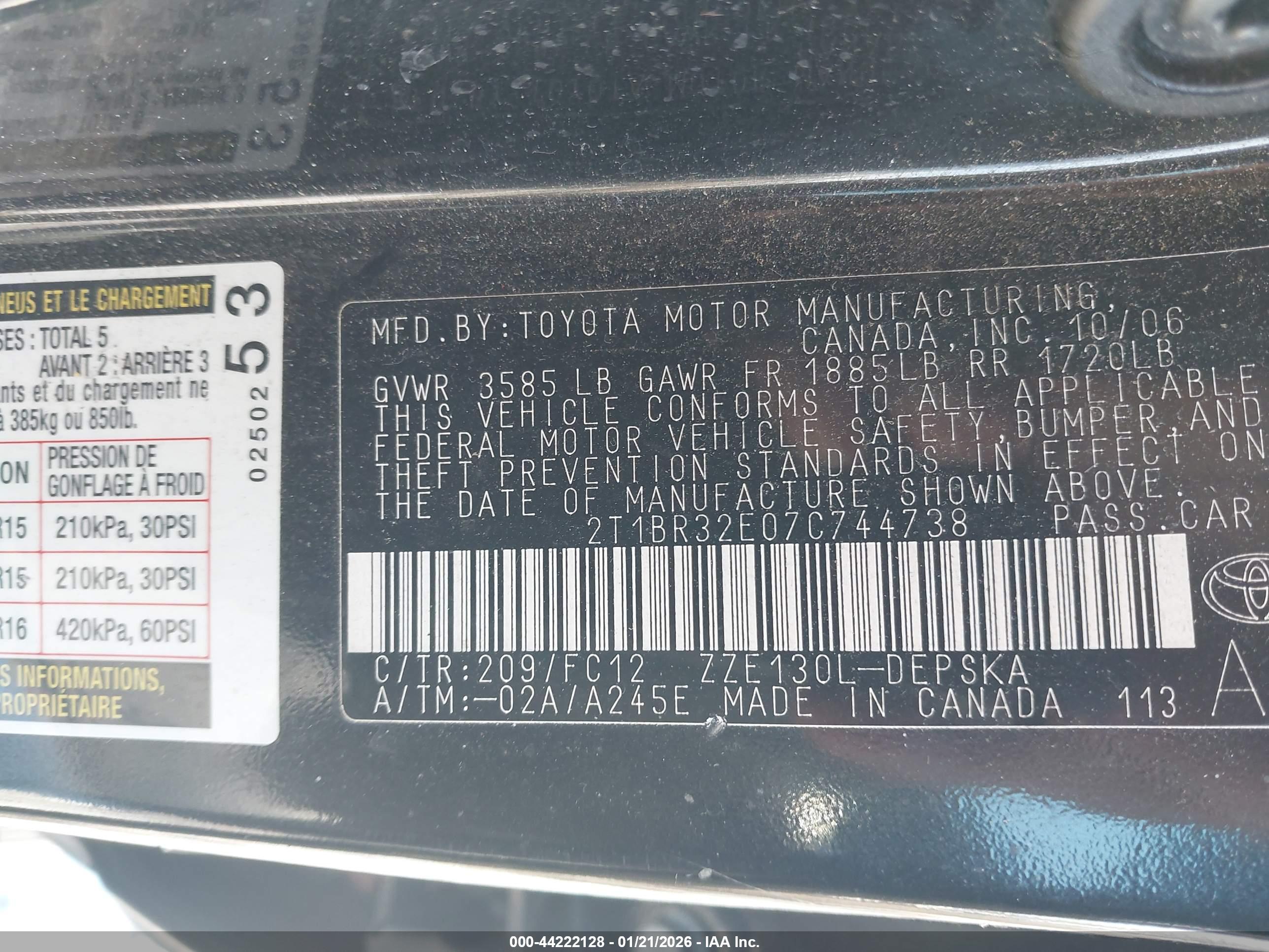 TOYOTA COROLLA image 9
