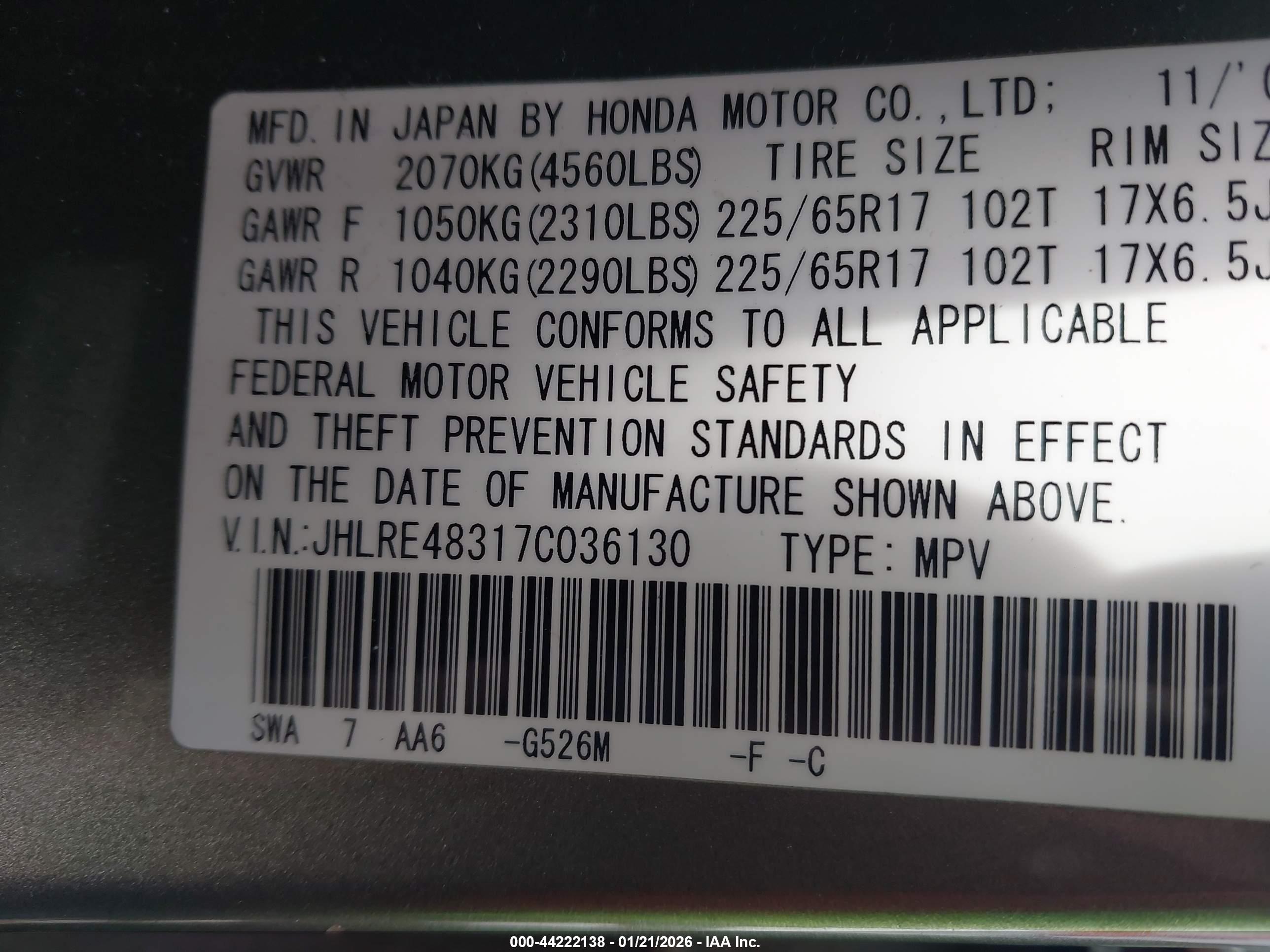 HONDA CR-V image 9