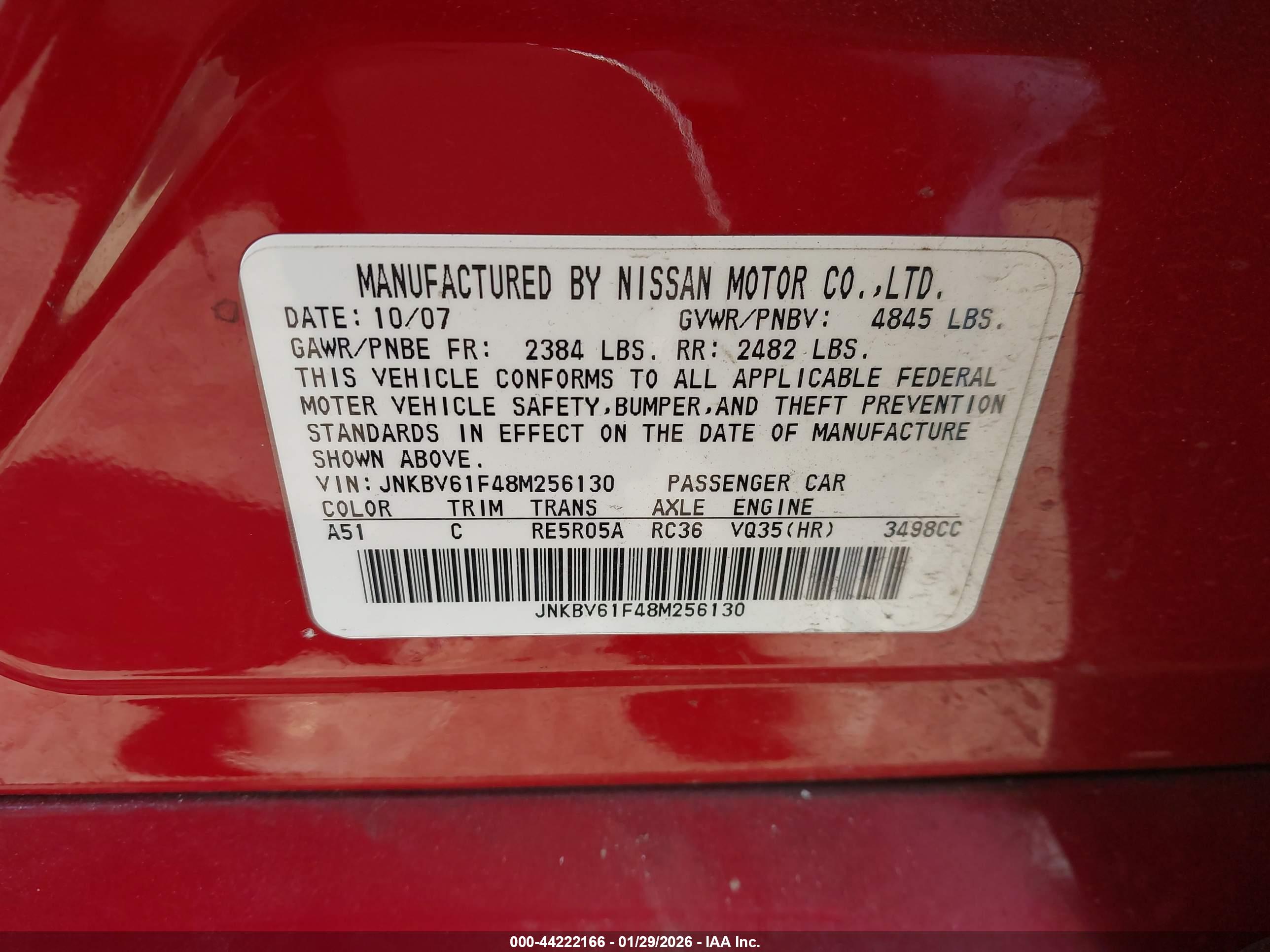 INFINITI G35X image 9