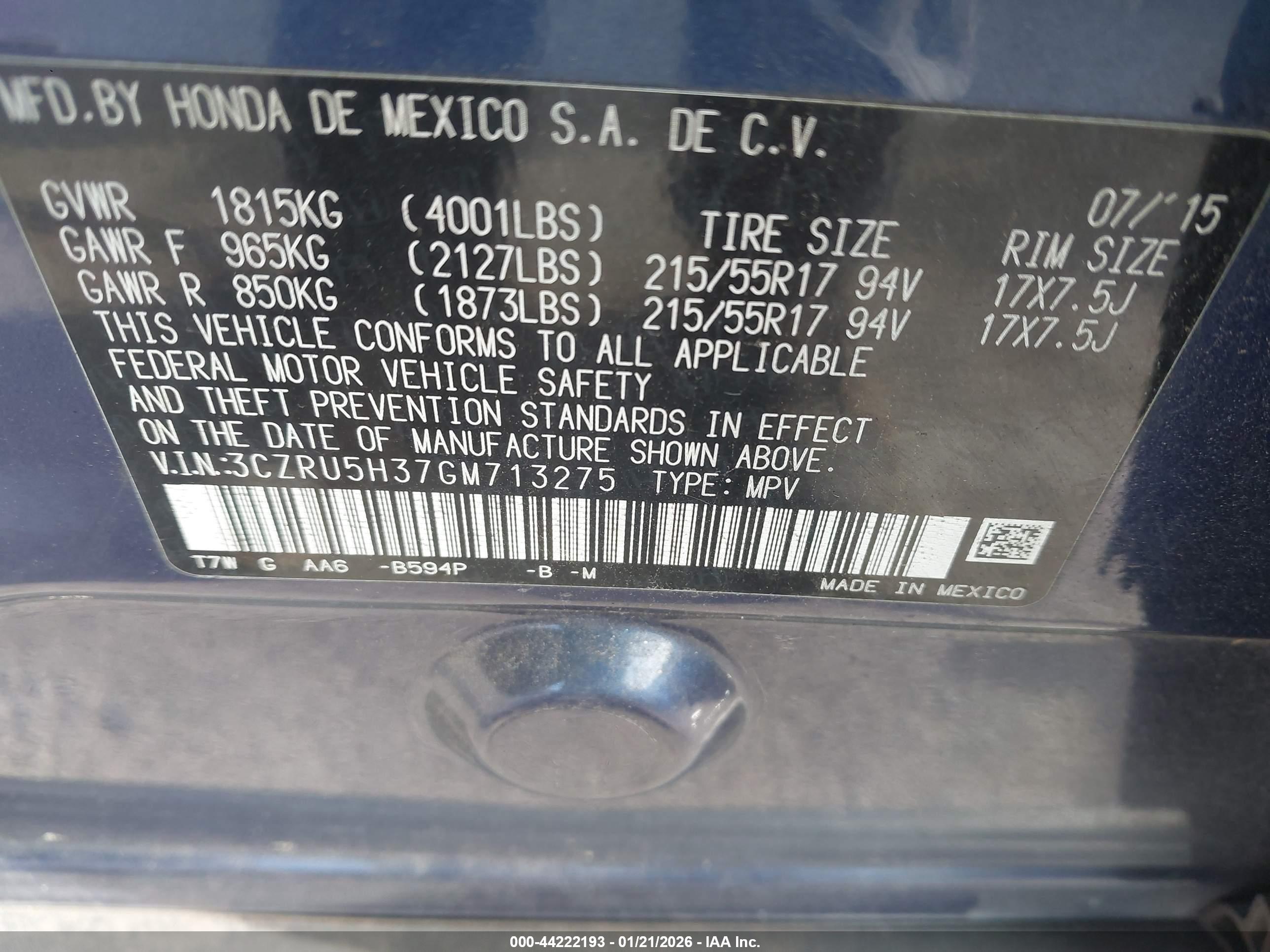 HONDA HR-V image 9
