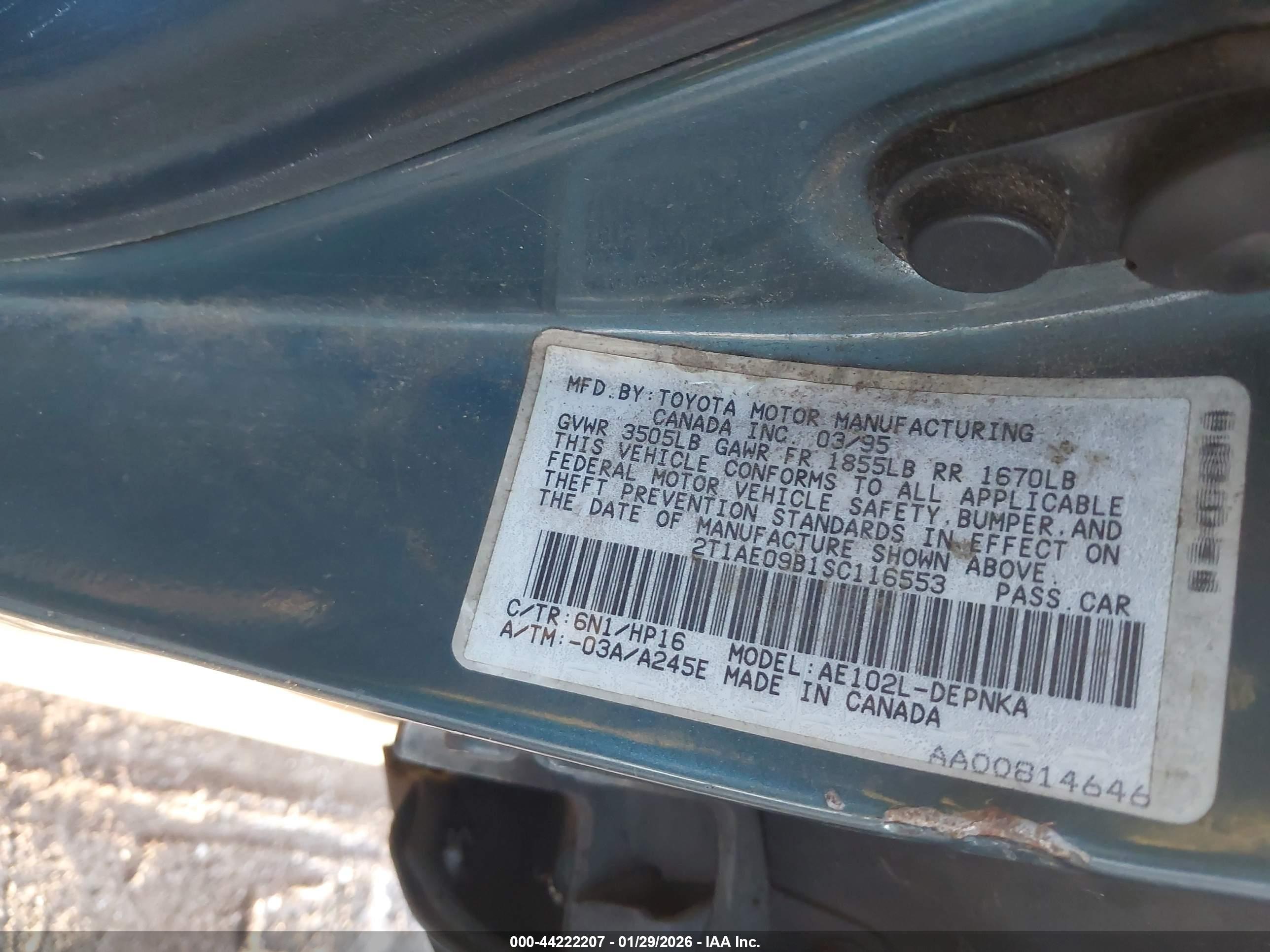 TOYOTA COROLLA image 9