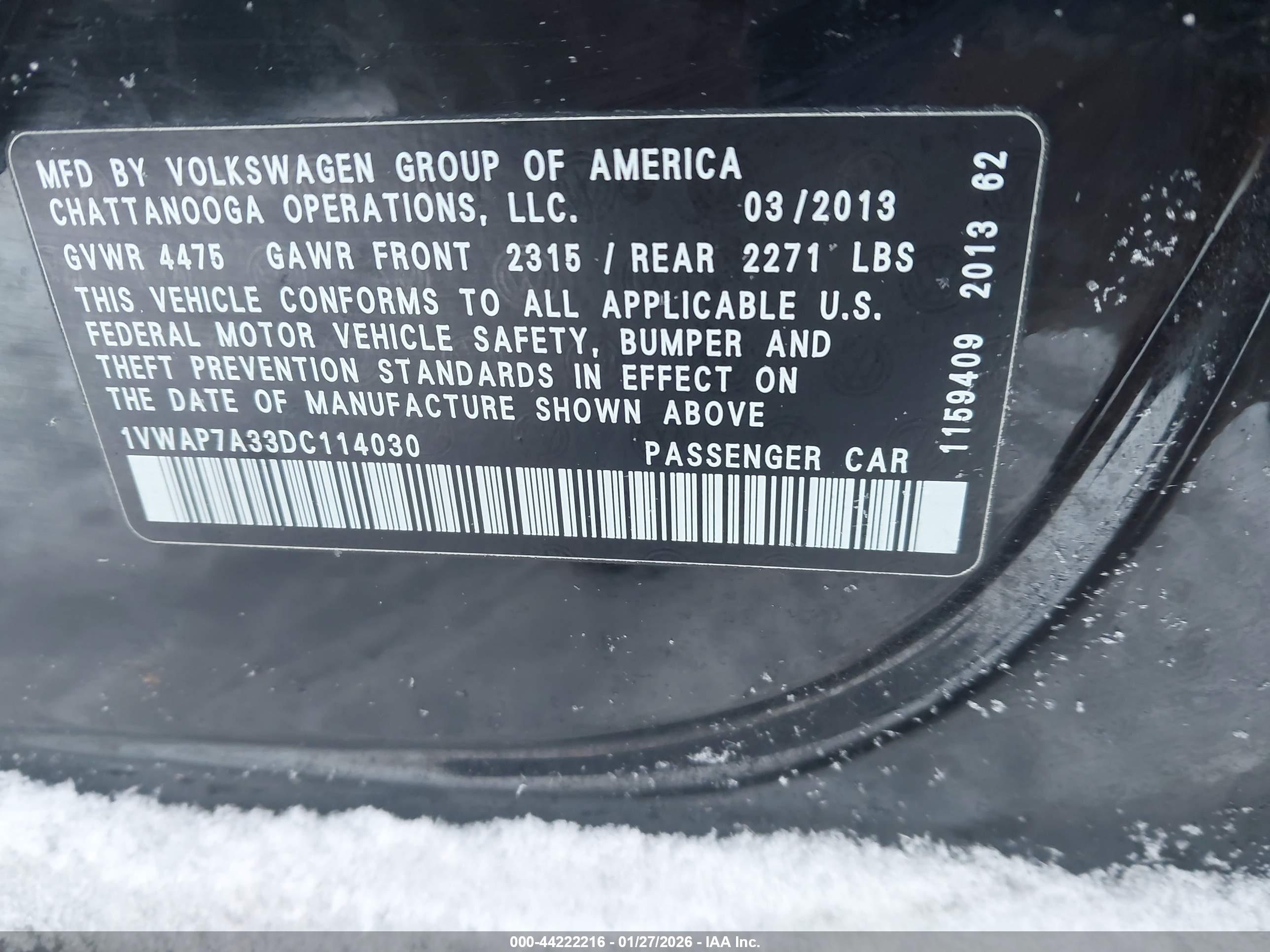 VOLKSWAGEN PASSAT image 9