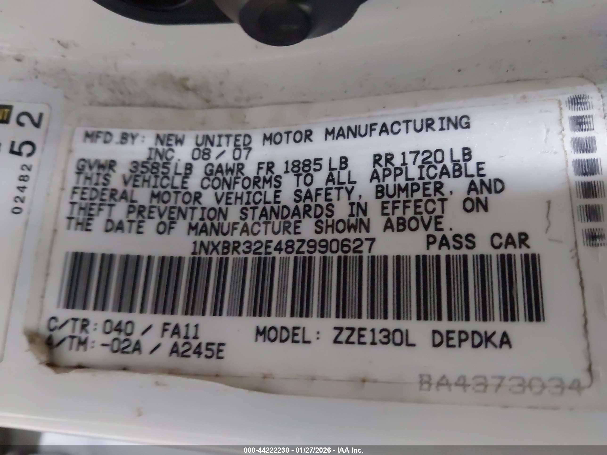 TOYOTA COROLLA image 9