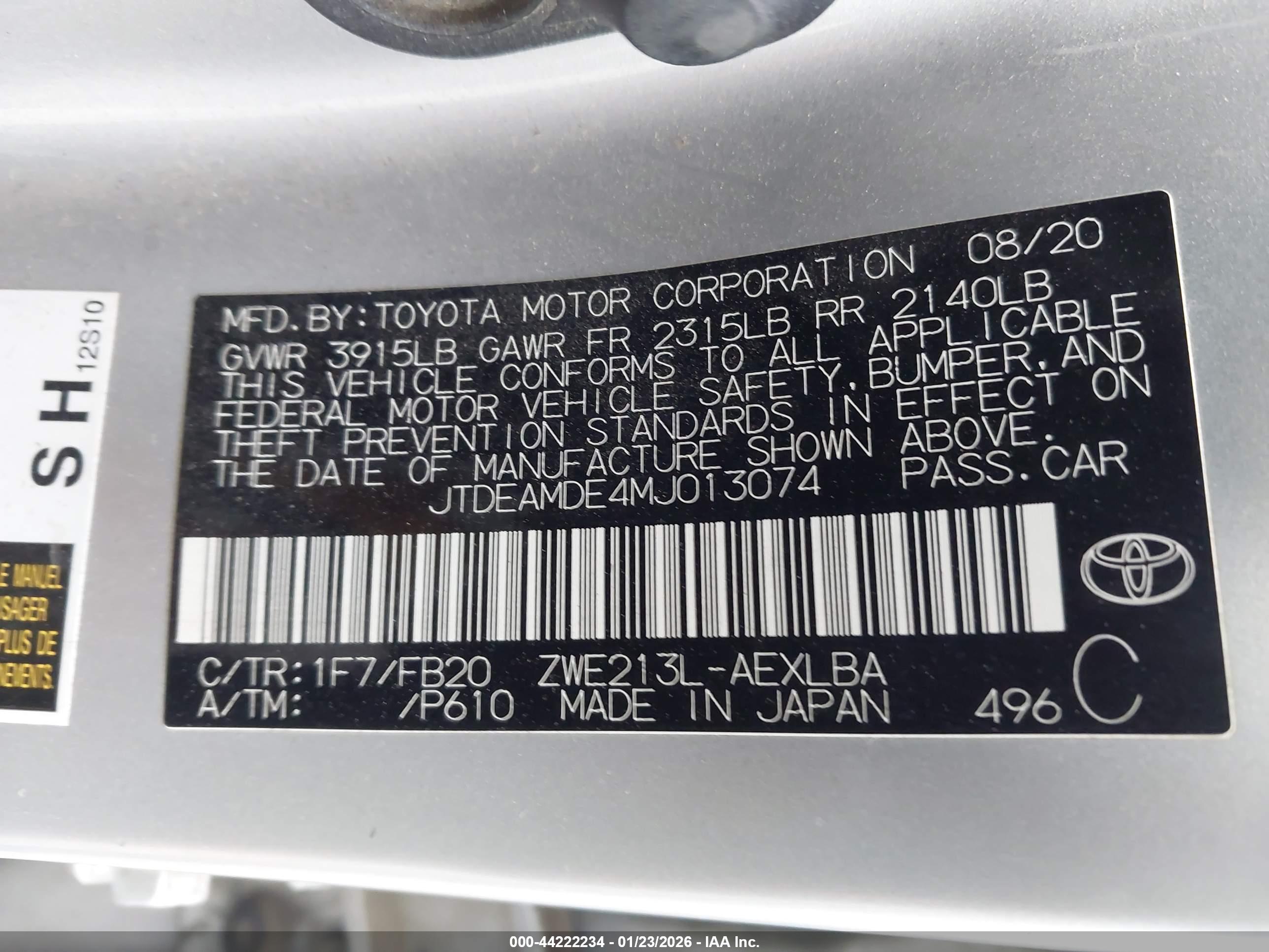TOYOTA COROLLA image 9