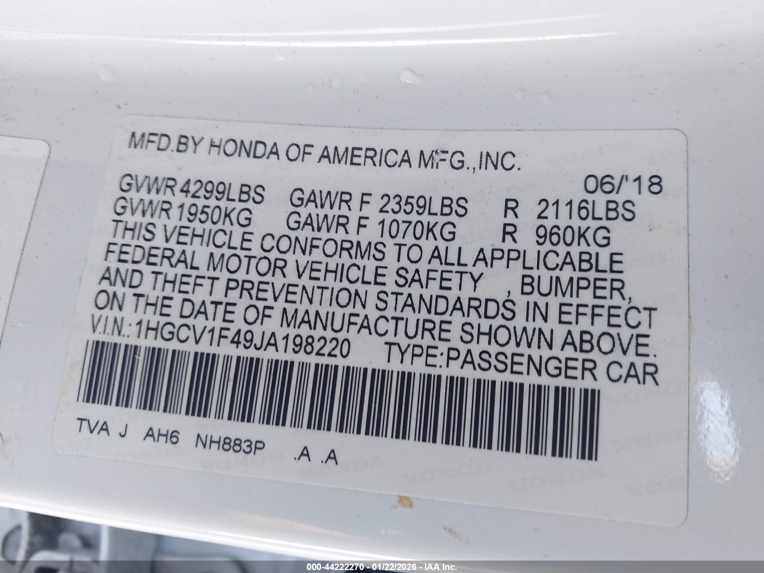 HONDA ACCORD image 9
