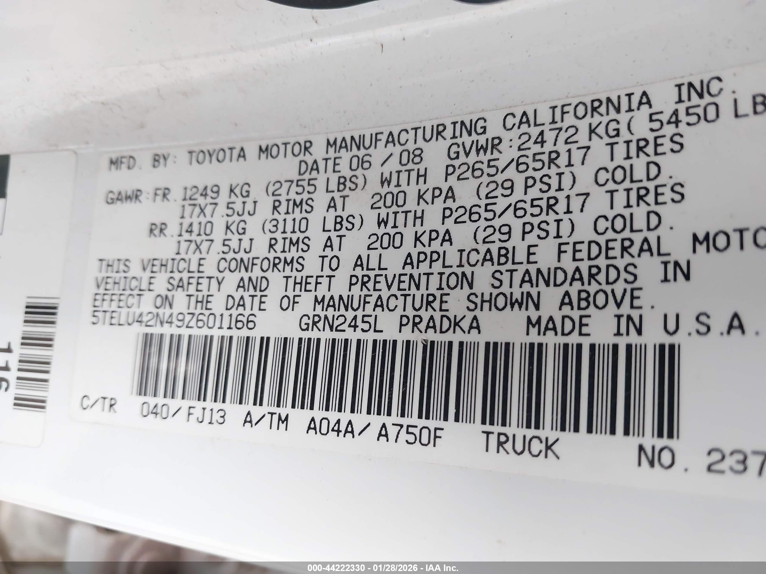 TOYOTA TACOMA image 9