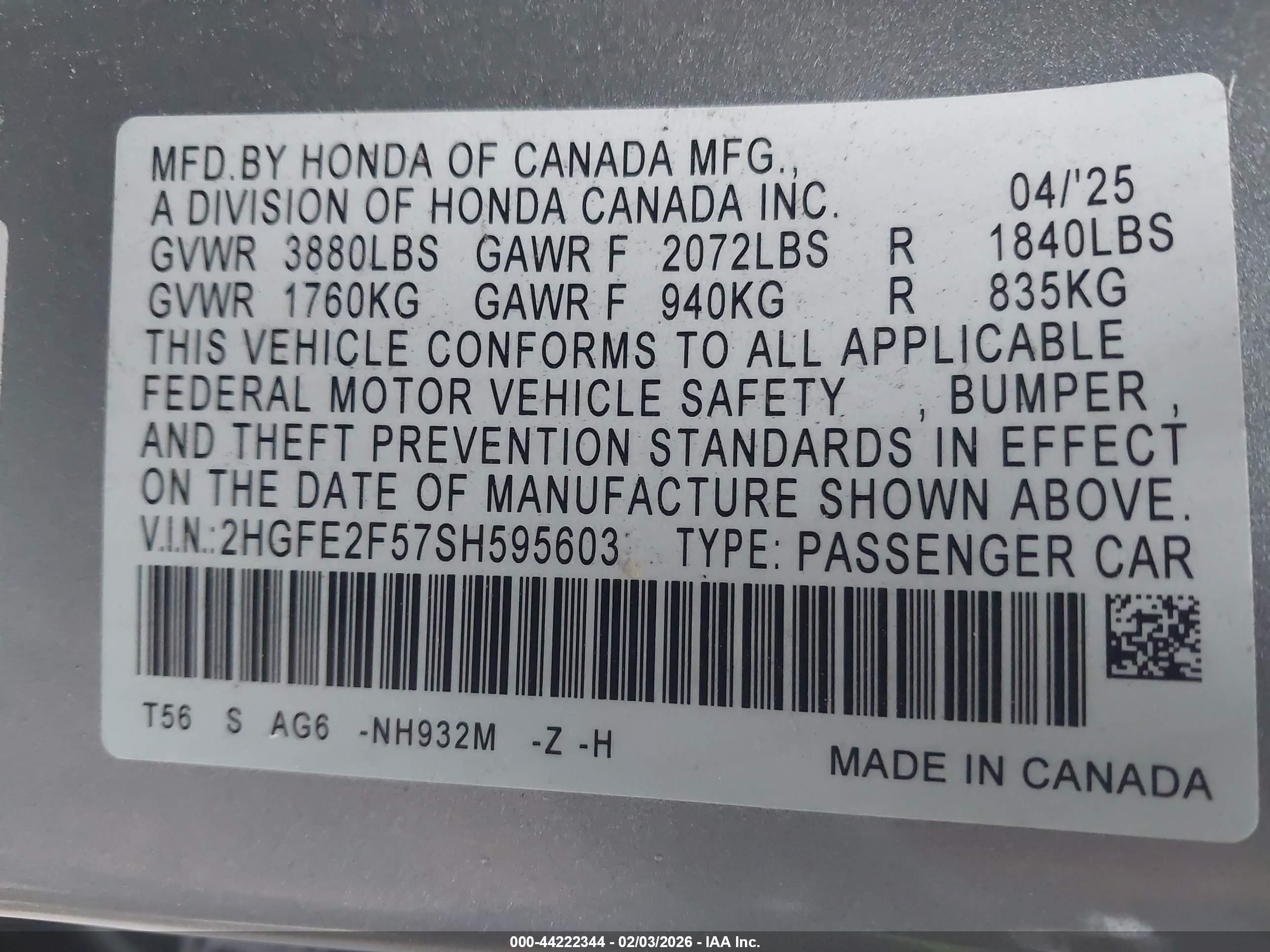 HONDA CIVIC image 9