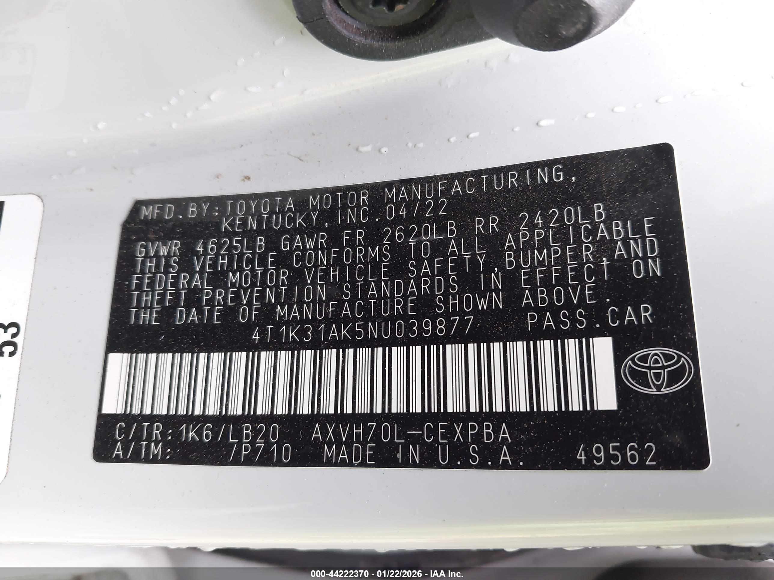 TOYOTA CAMRY image 9