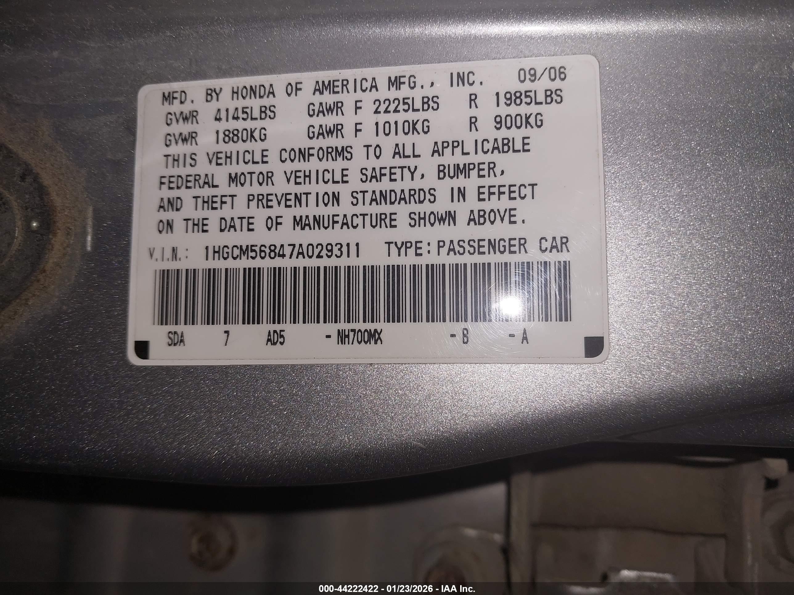 HONDA ACCORD image 9