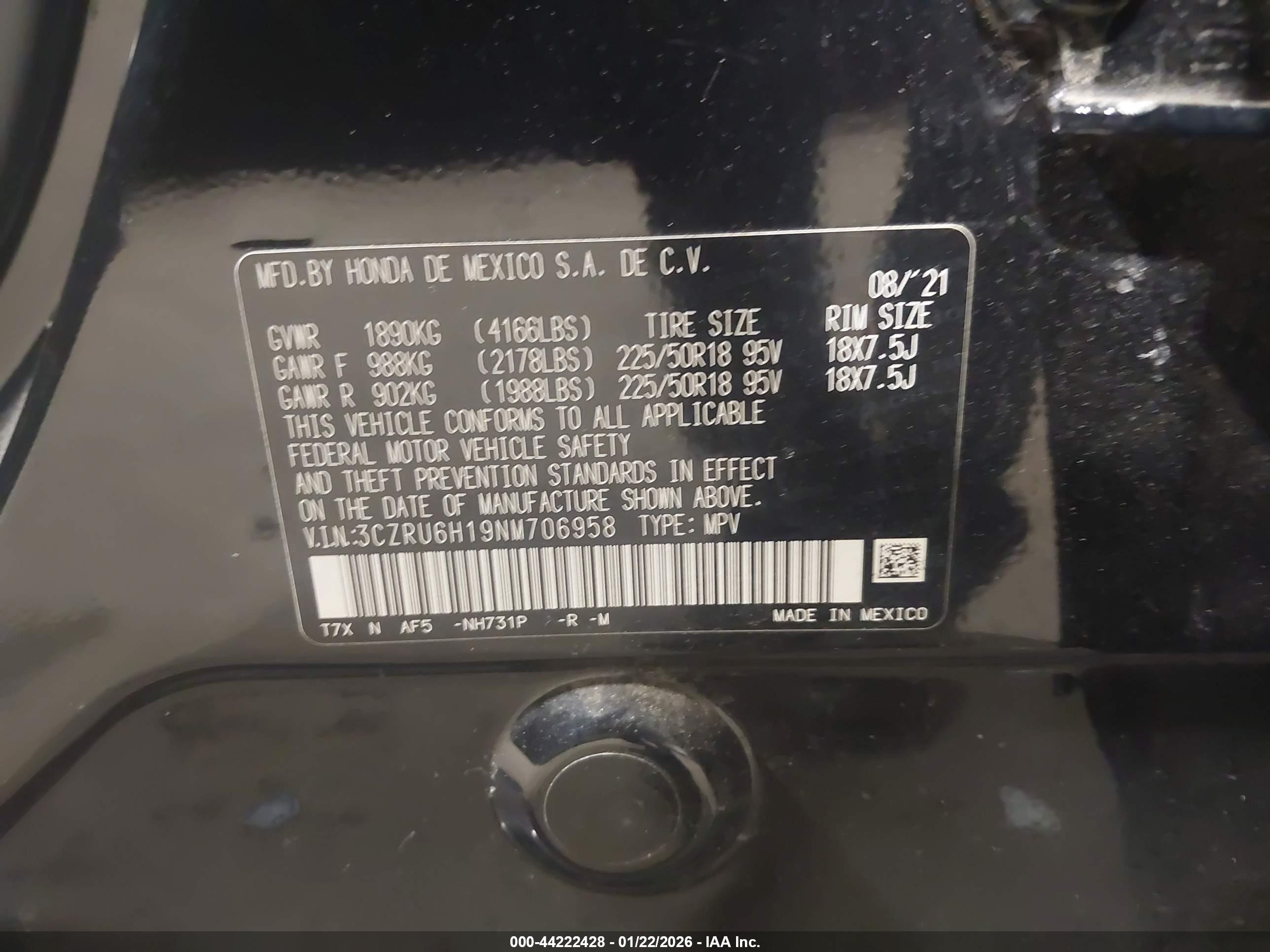 HONDA HR-V image 9