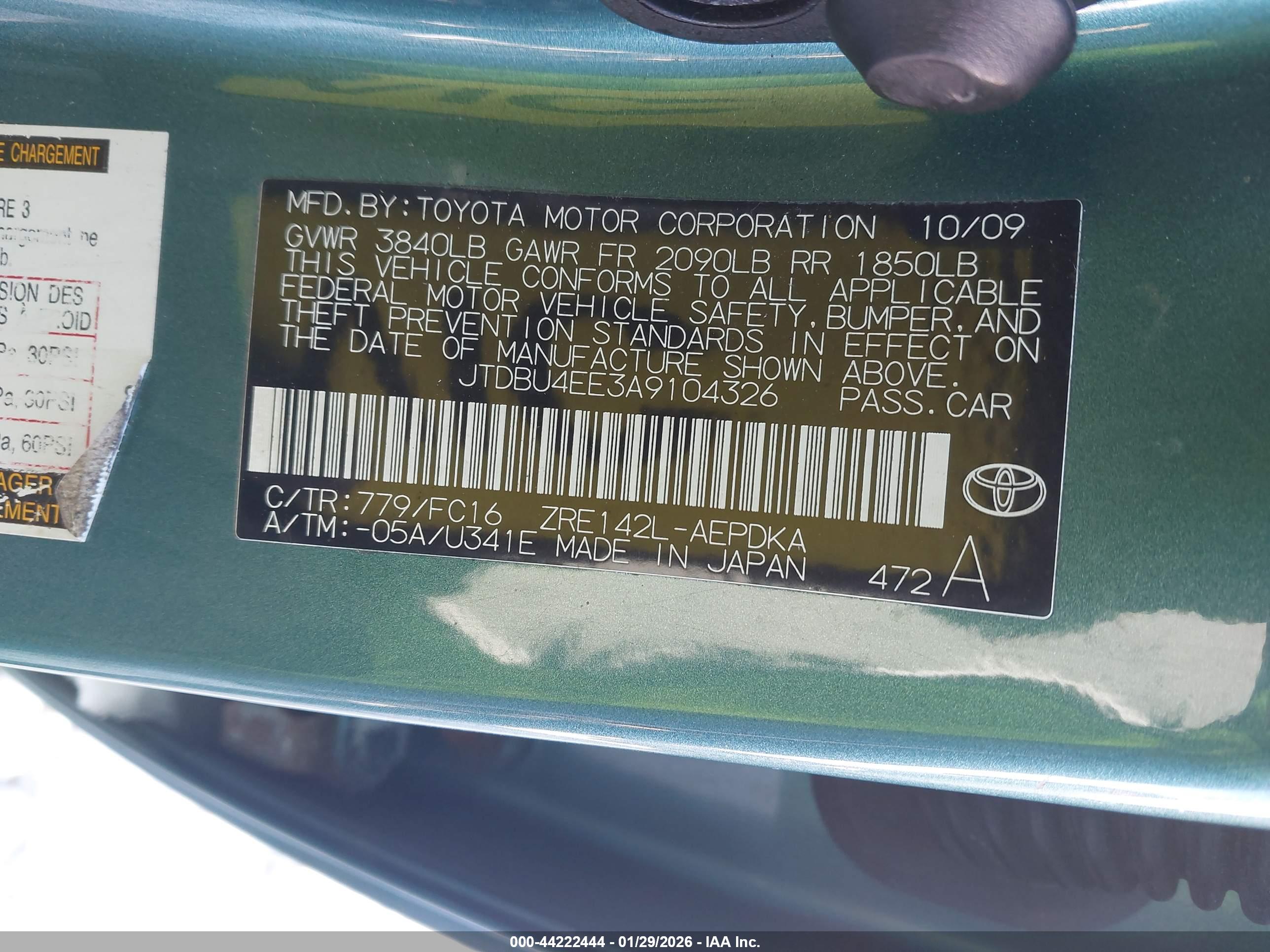 TOYOTA COROLLA image 9