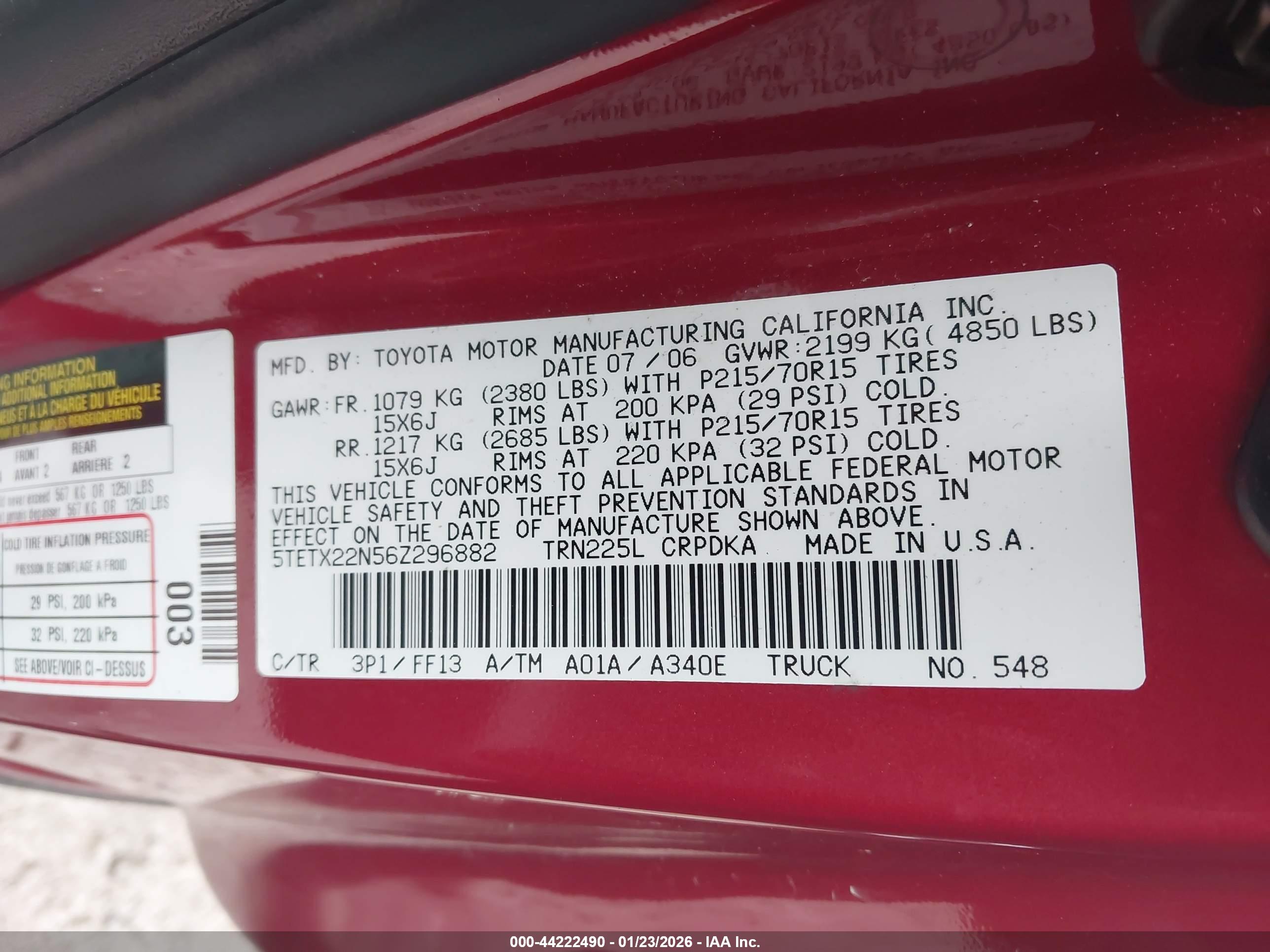 TOYOTA TACOMA image 9